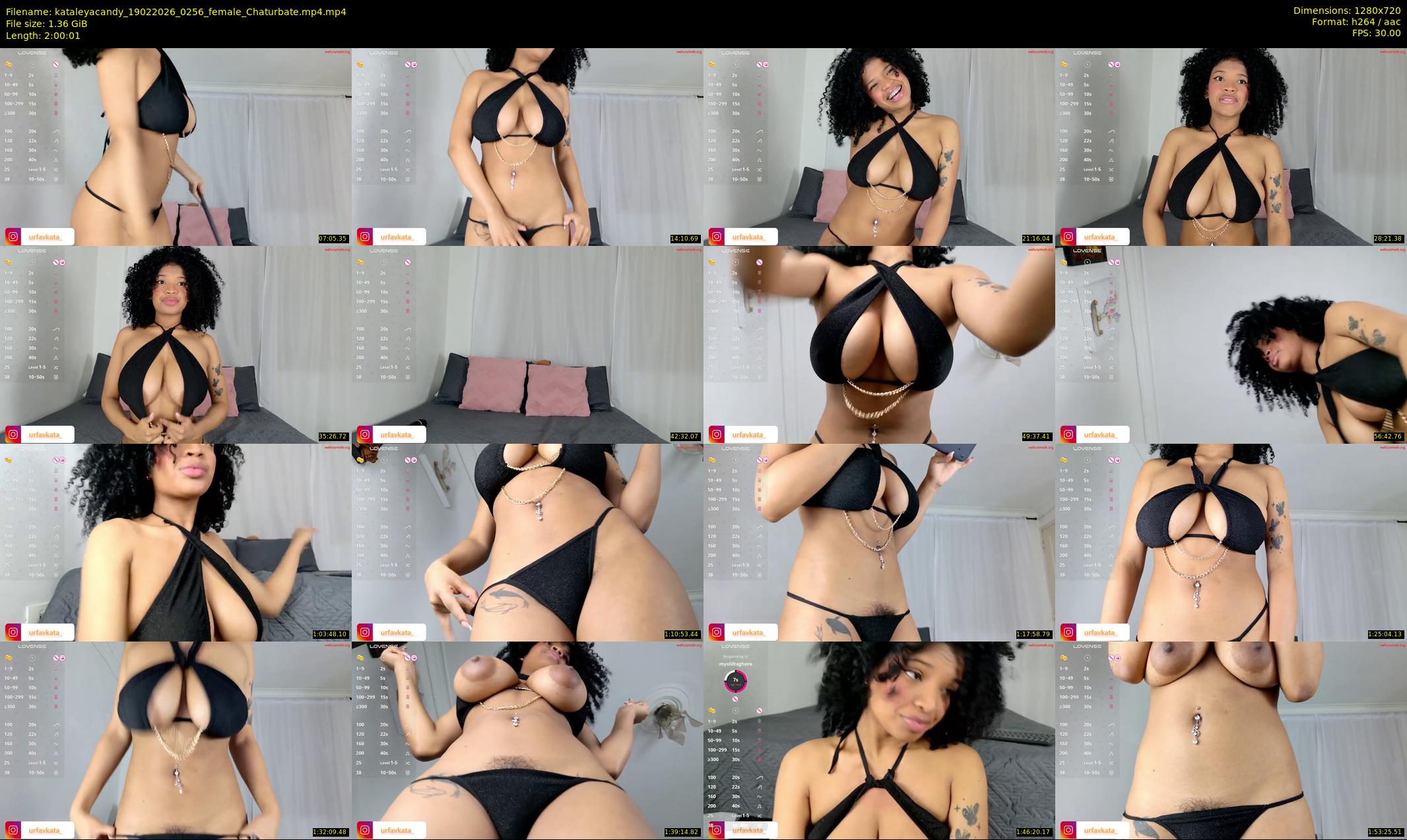 kataleyacandy — 121 minute Chaturbate female cam show recording, 720p, Feb 19, 2026