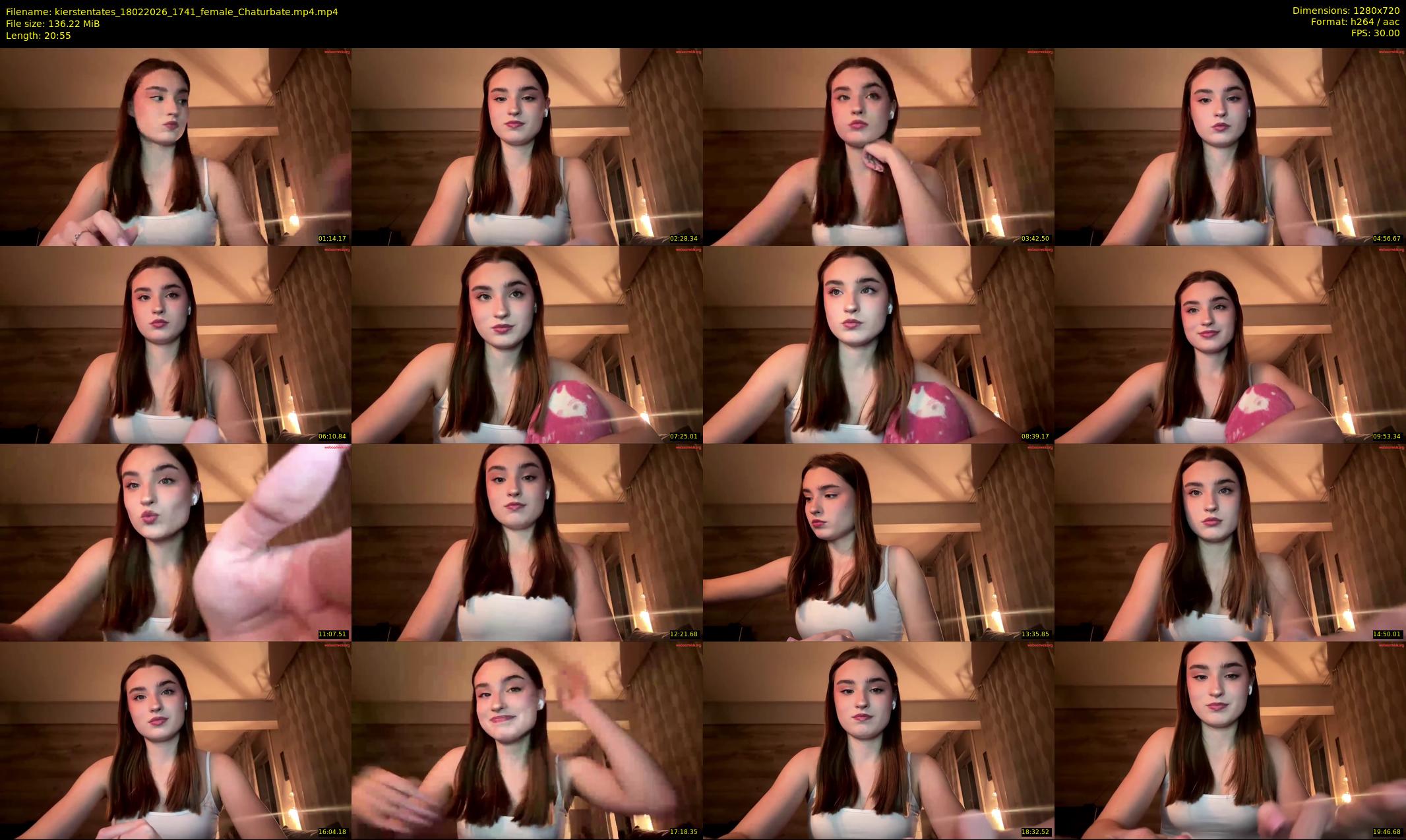 kierstentates — 21 minute Chaturbate female cam show recording, 720p, Feb 18, 2026