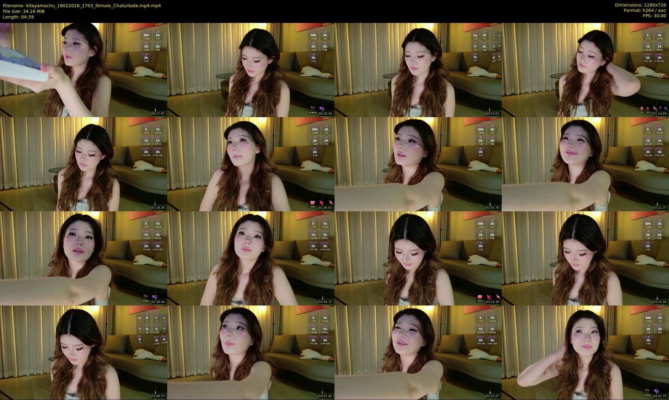 kitayamachu — 5 minute Chaturbate female cam show recording, 720p, Feb 18, 2026