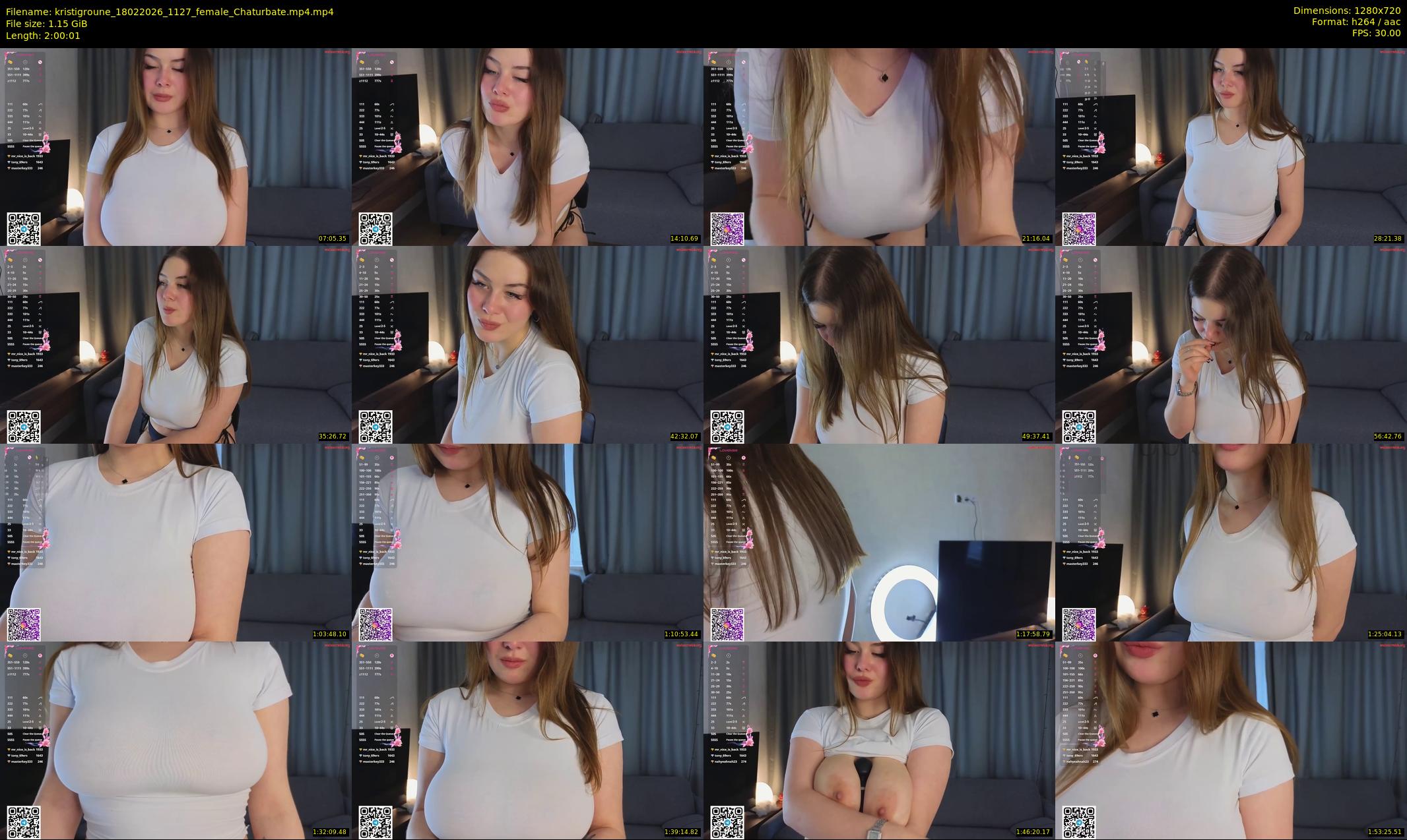kristigroune — 121 minute Chaturbate female cam show recording, 720p, Feb 18, 2026