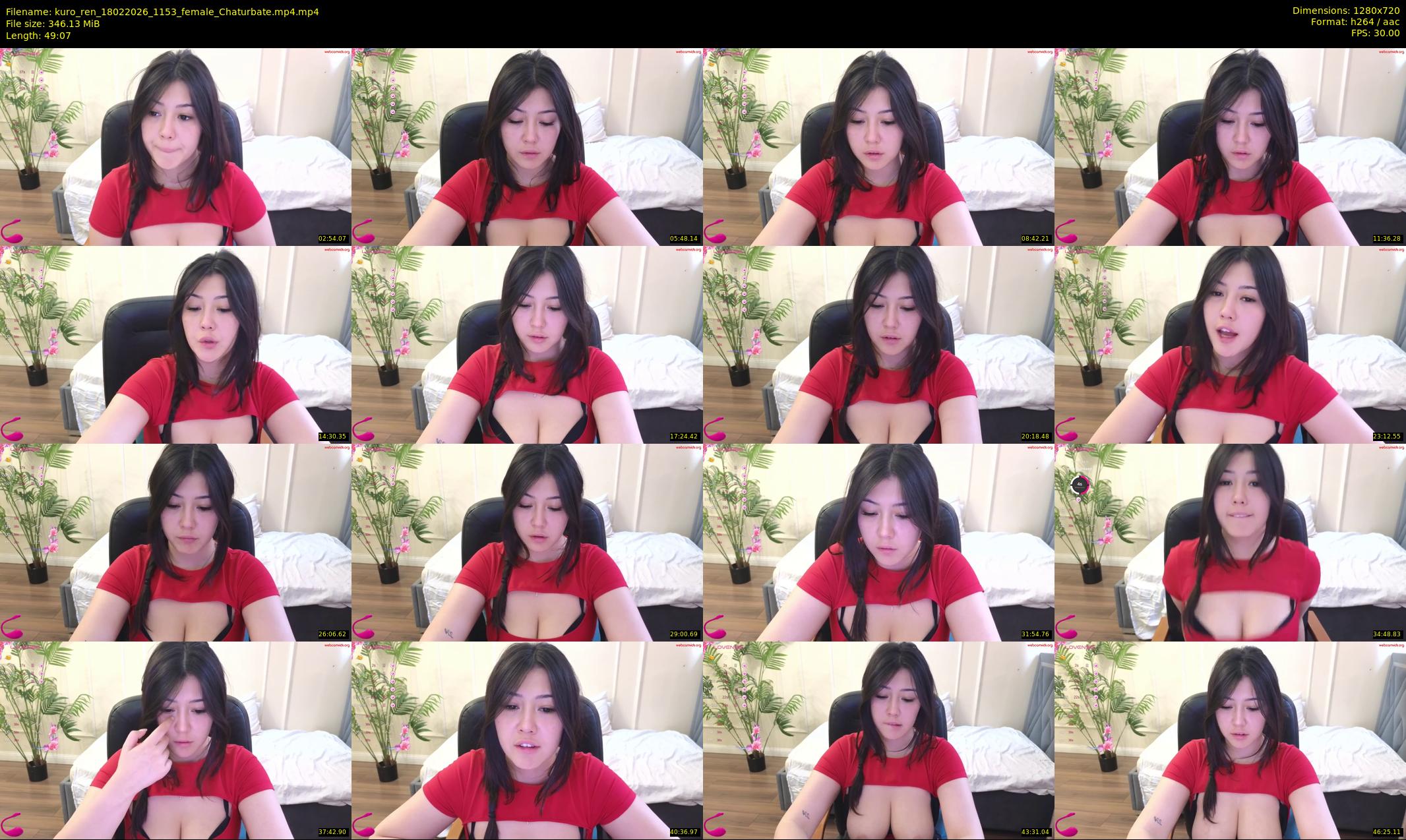 kuro_ren — 50 minute Chaturbate female cam show recording, 720p, Feb 18, 2026