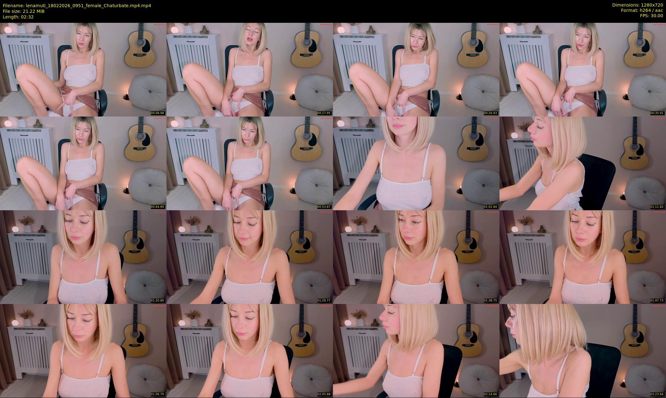lenamuti — 3 minute Chaturbate female cam show recording, 720p, Feb 18, 2026