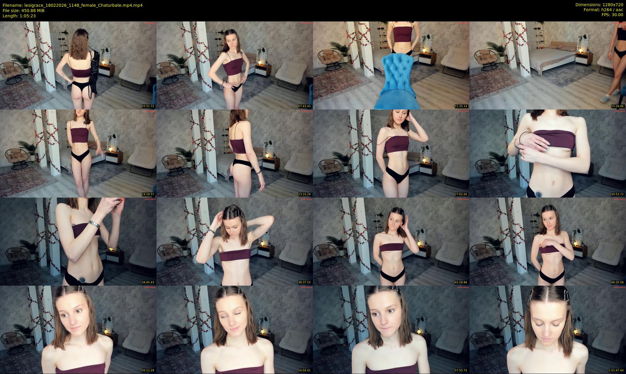lesigrace — 66 minute Chaturbate female cam show recording, 720p, Feb 18, 2026