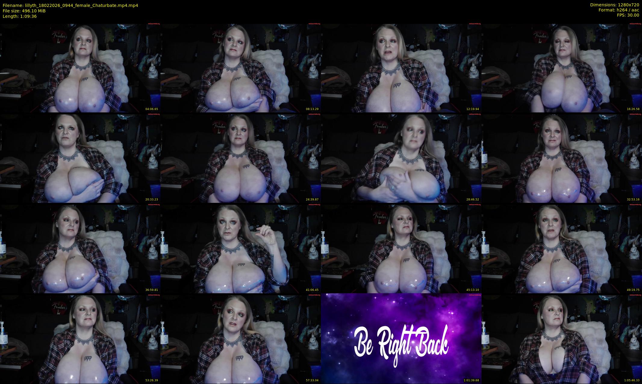 lillyth — 70 minute Chaturbate female cam show recording, 720p, Feb 18, 2026