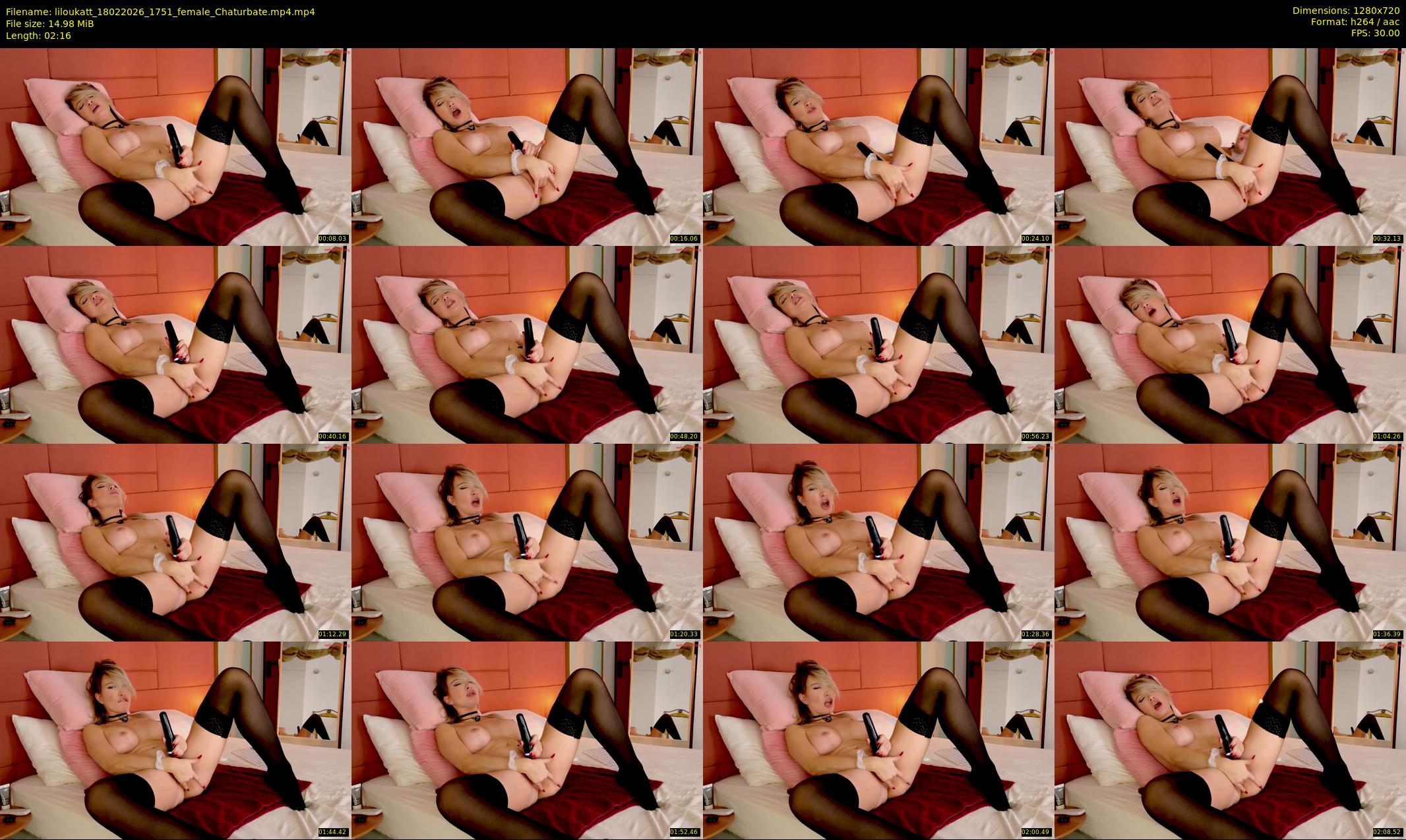 liloukatt — 3 minute Chaturbate female cam show recording, 720p, Feb 18, 2026
