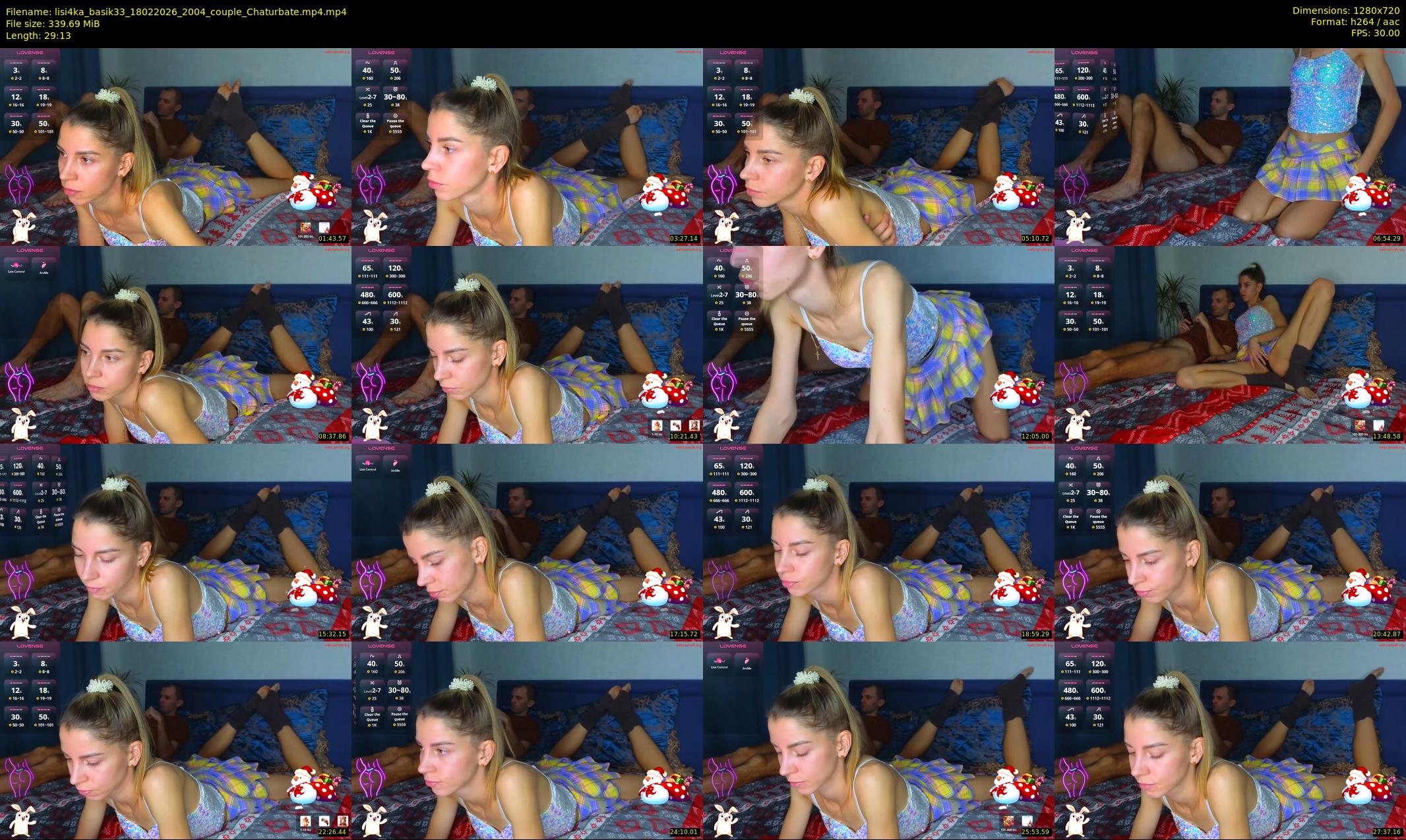 lisi4ka_basik33 — 30 minute Chaturbate couple cam show recording, 720p, Feb 18, 2026