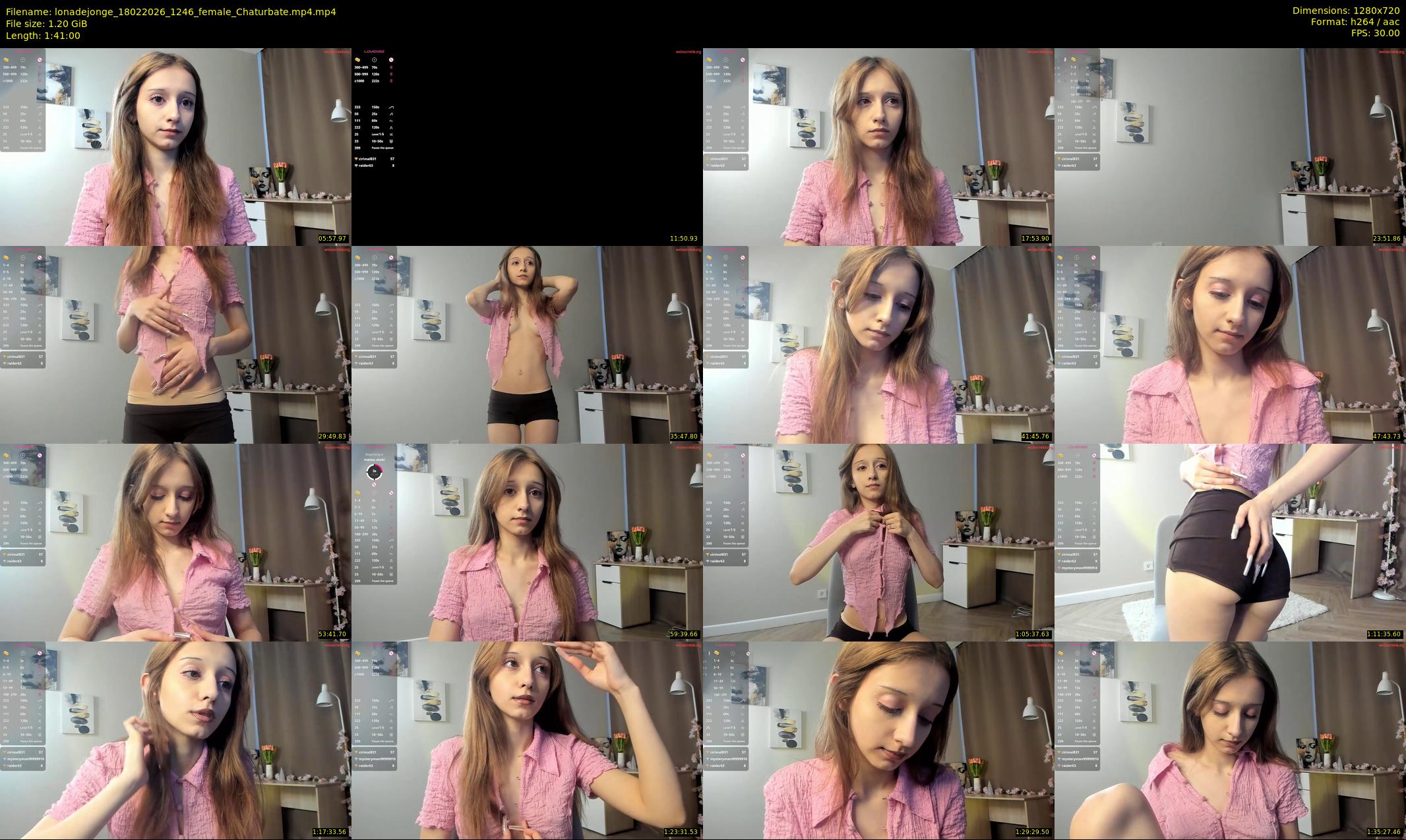 lonadejonge — 101 minute Chaturbate female cam show recording, 720p, Feb 18, 2026