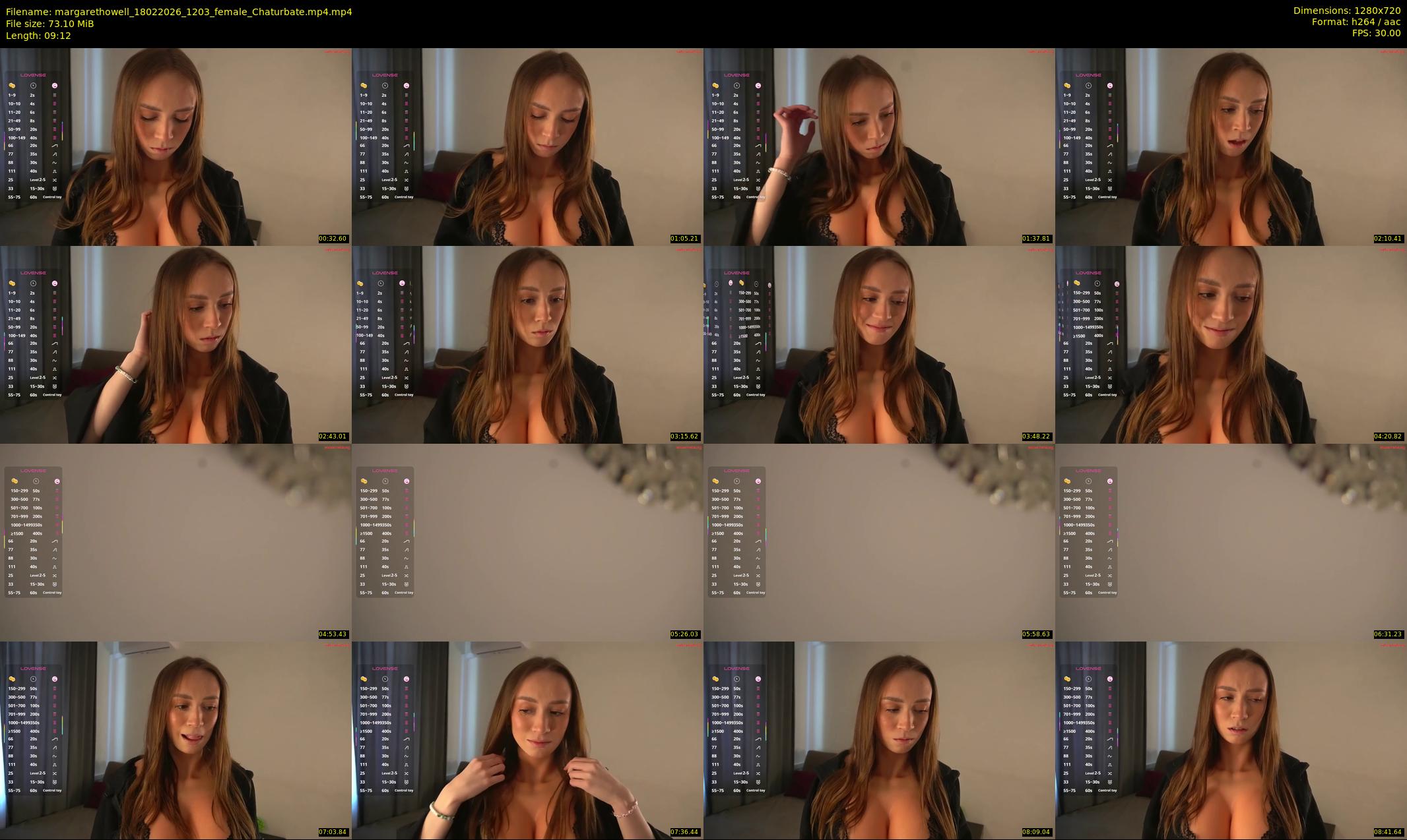 margarethowell — 10 minute Chaturbate female cam show recording, 720p, Feb 18, 2026