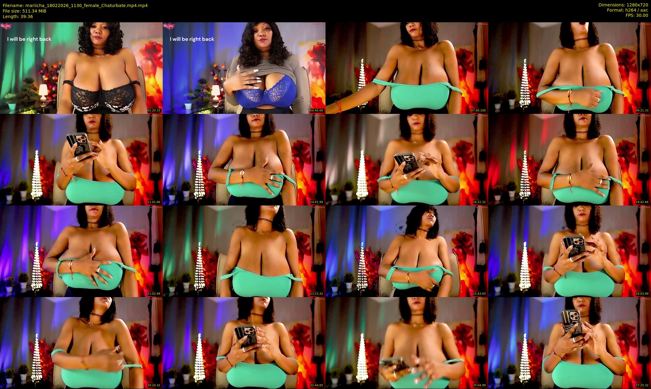 mariicha — 40 minute Chaturbate female cam show recording, 720p, Feb 18, 2026