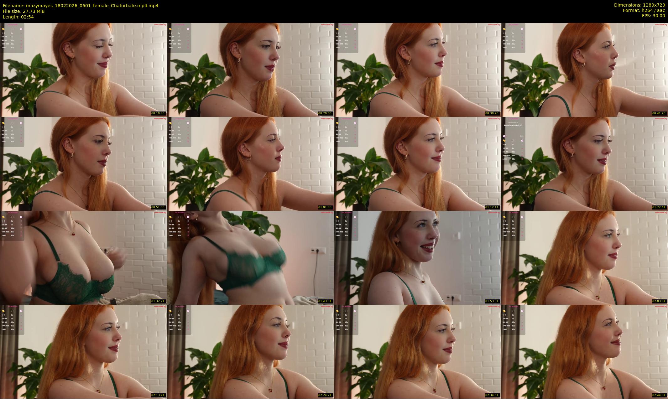 mazymayes — 3 minute Chaturbate female cam show recording, 720p, Feb 18, 2026