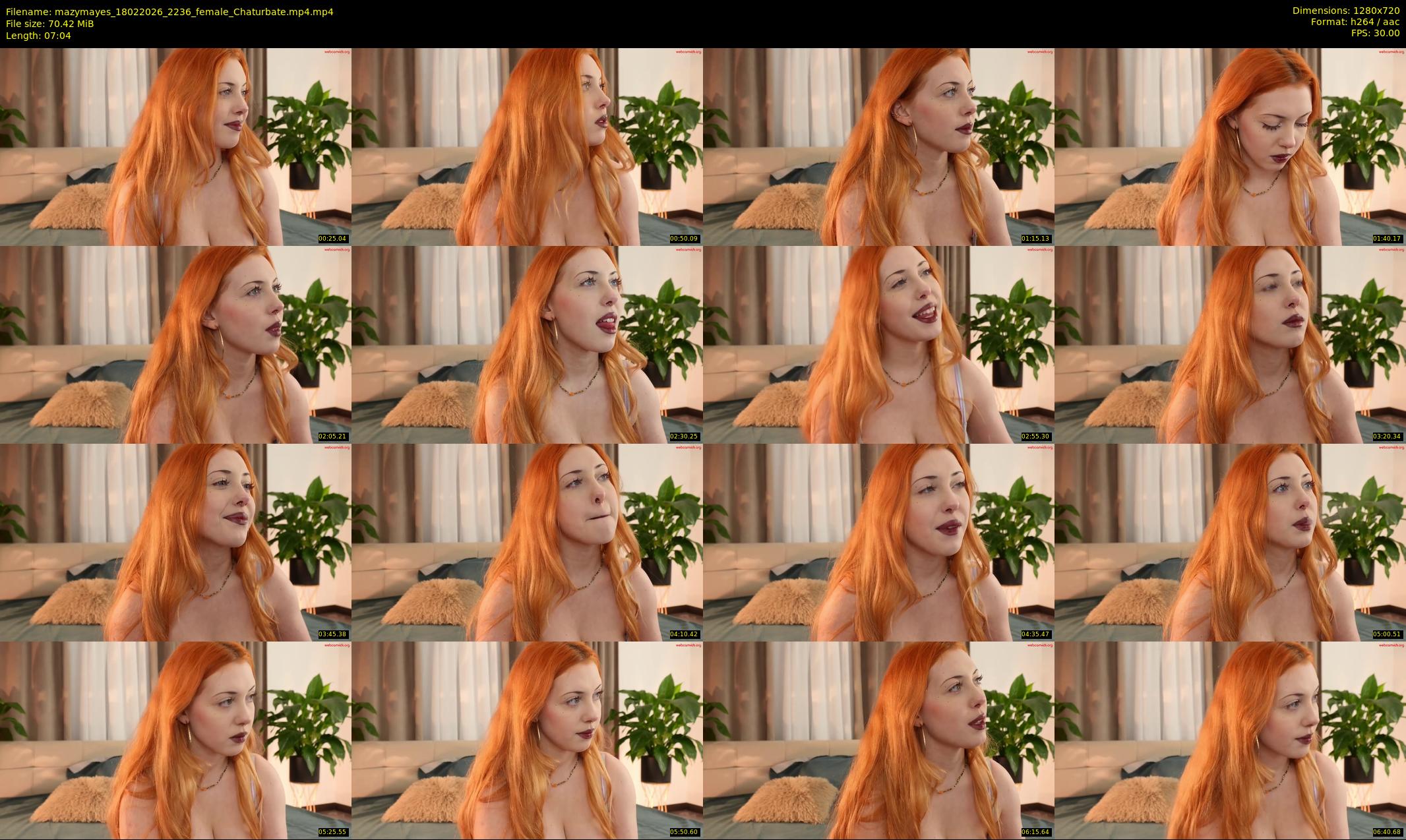 mazymayes — 8 minute Chaturbate female cam show recording, 720p, Feb 18, 2026
