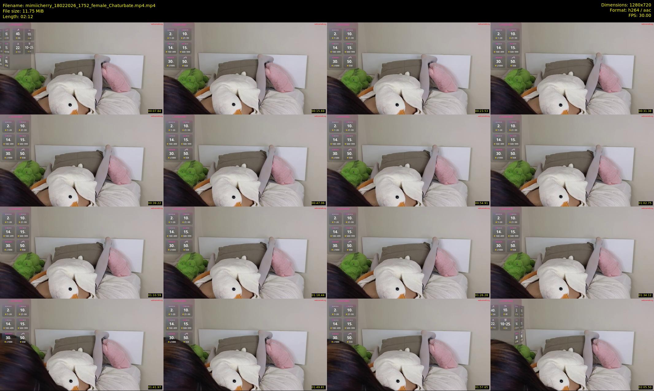 mimiicherry — 3 minute Chaturbate female cam show recording, 720p, Feb 18, 2026