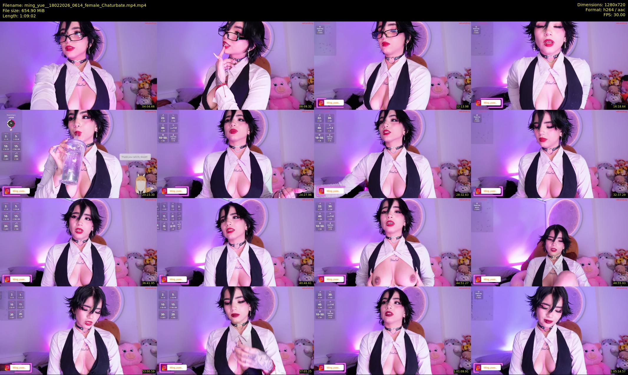 ming_yue_ — 70 minute Chaturbate female cam show recording, 720p, Feb 18, 2026