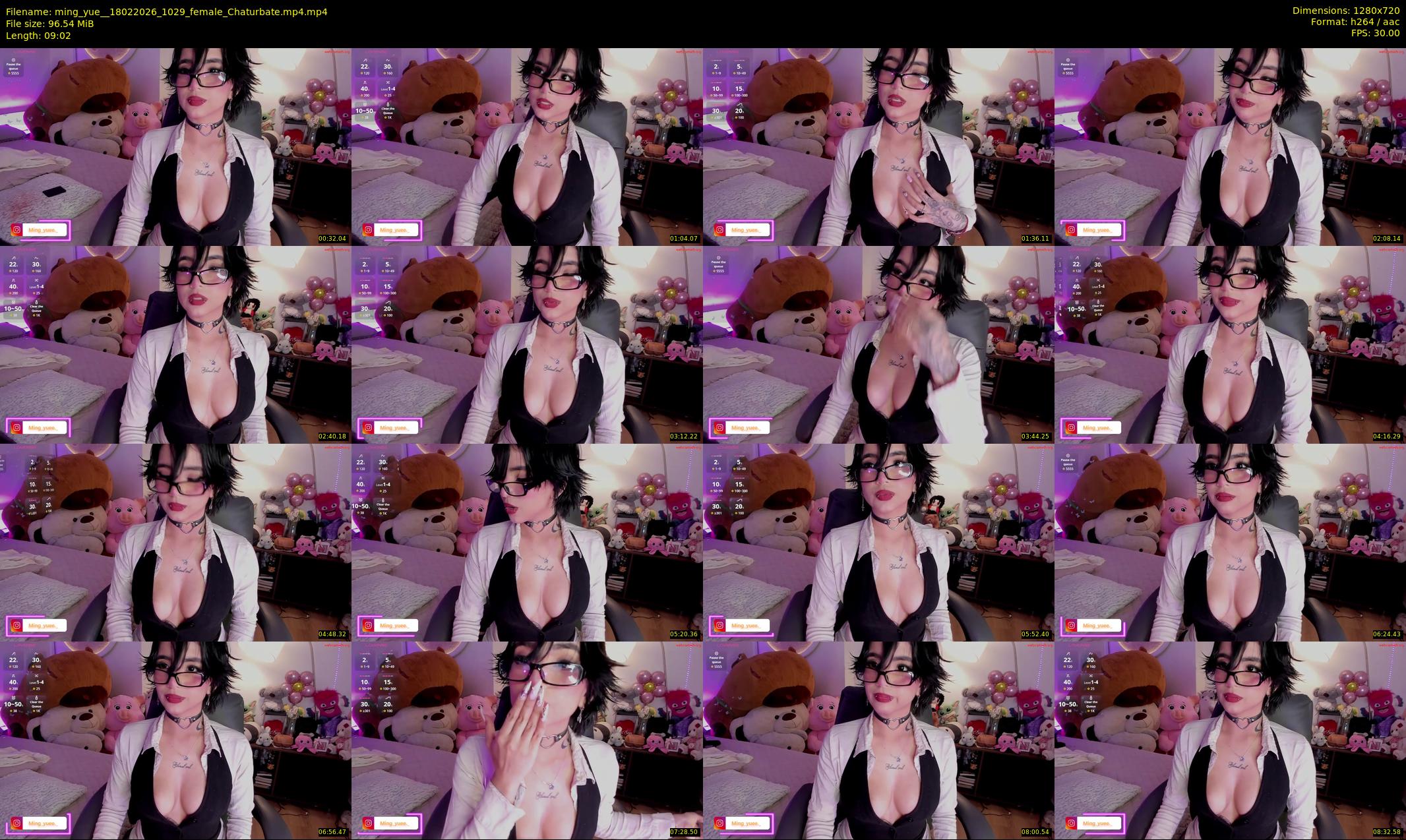 ming_yue_ — 10 minute Chaturbate female cam show recording, 720p, Feb 18, 2026