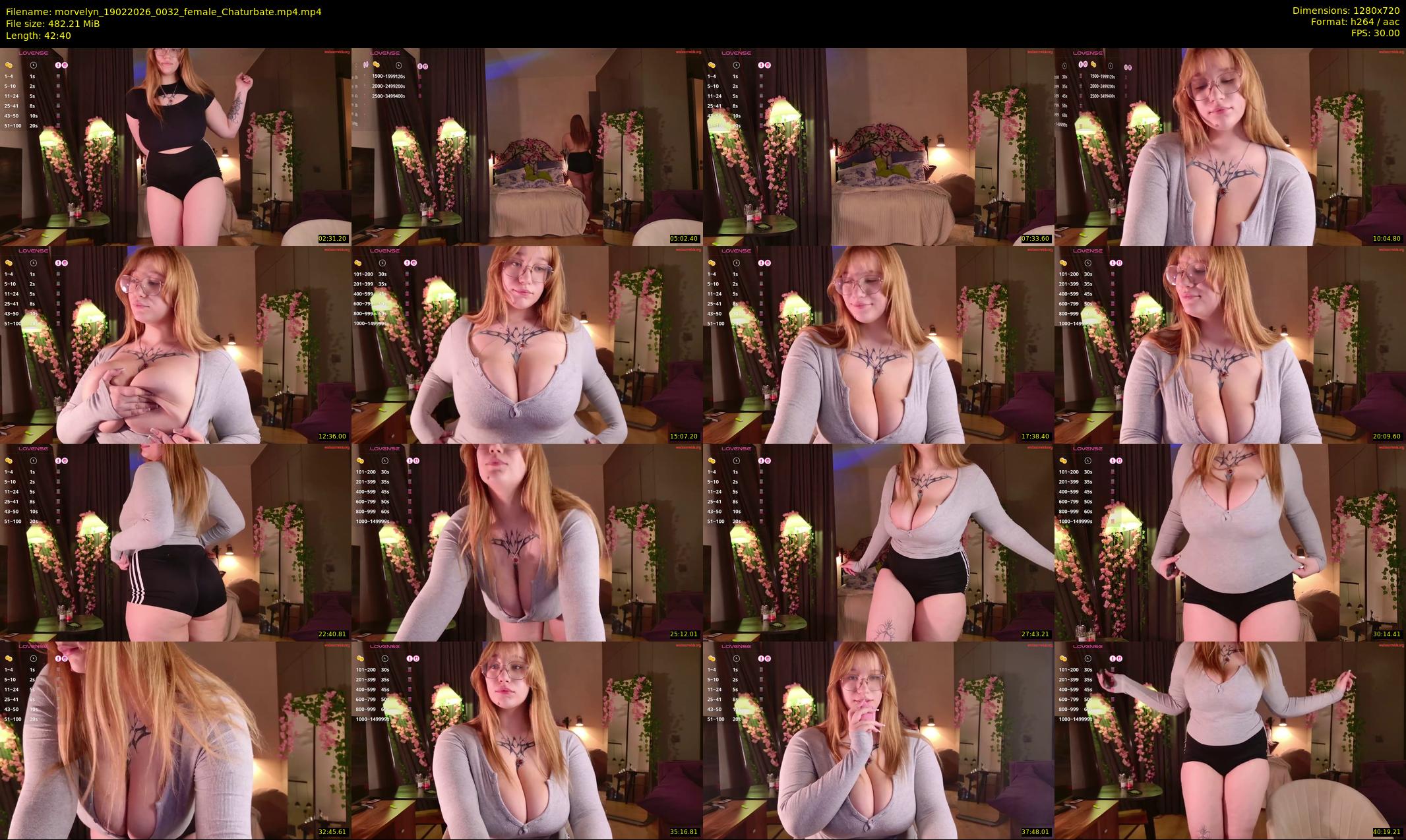 morvelyn — 43 minute Chaturbate female cam show recording, 720p, Feb 19, 2026