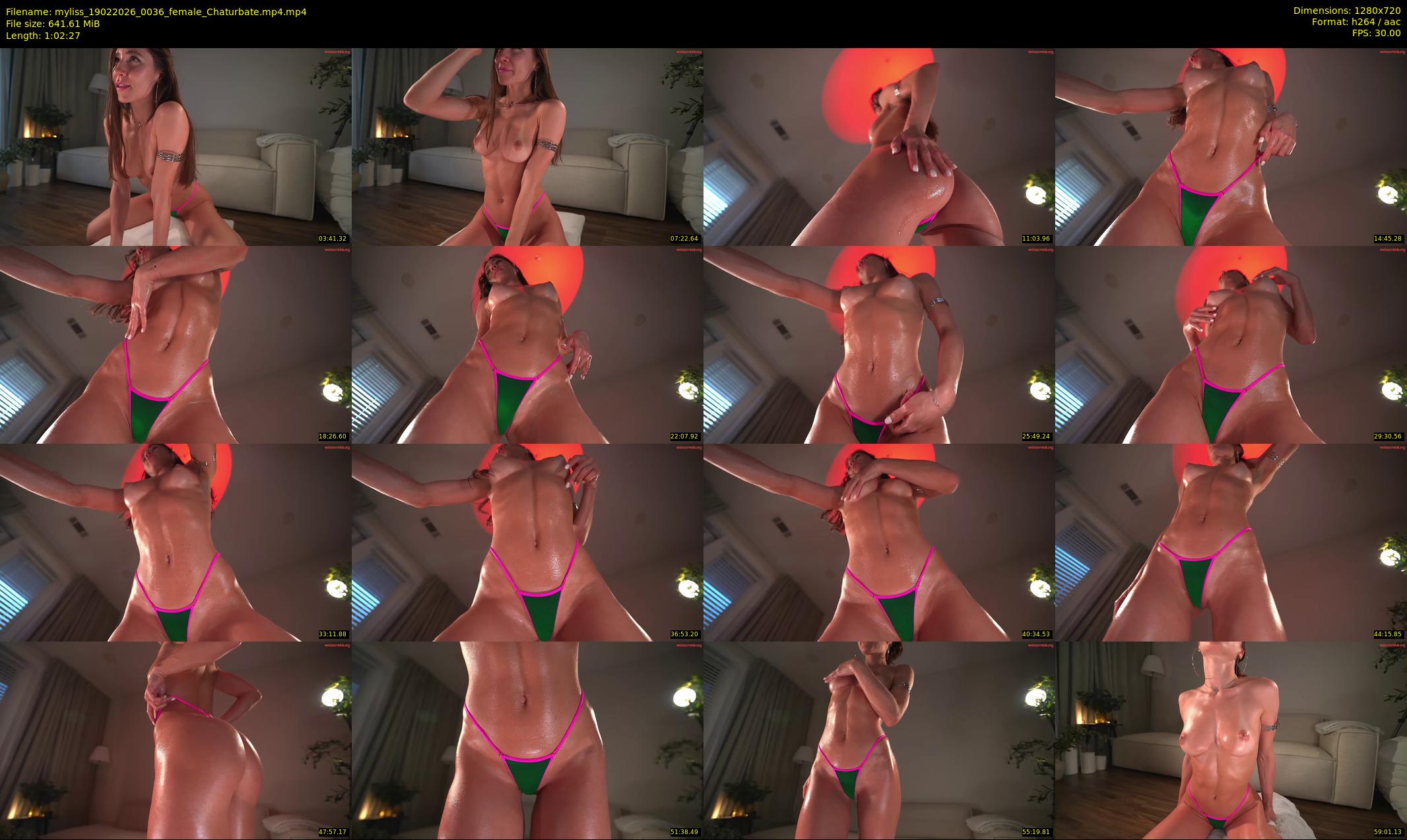 myliss — 63 minute Chaturbate female cam show recording, 720p, Feb 19, 2026
