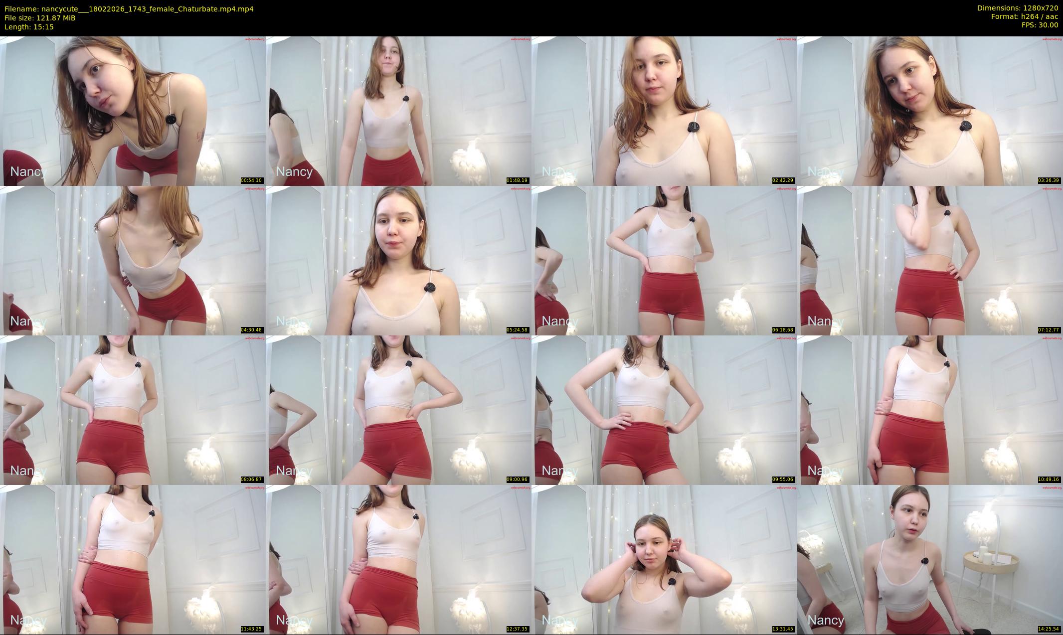 nancycute__ — 16 minute Chaturbate female cam show recording, 720p, Feb 18, 2026