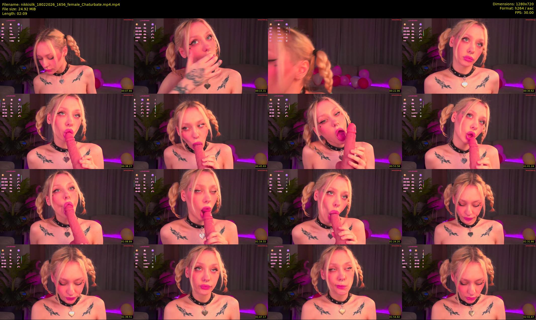nikkisilk — 3 minute Chaturbate female cam show recording, 720p, Feb 18, 2026