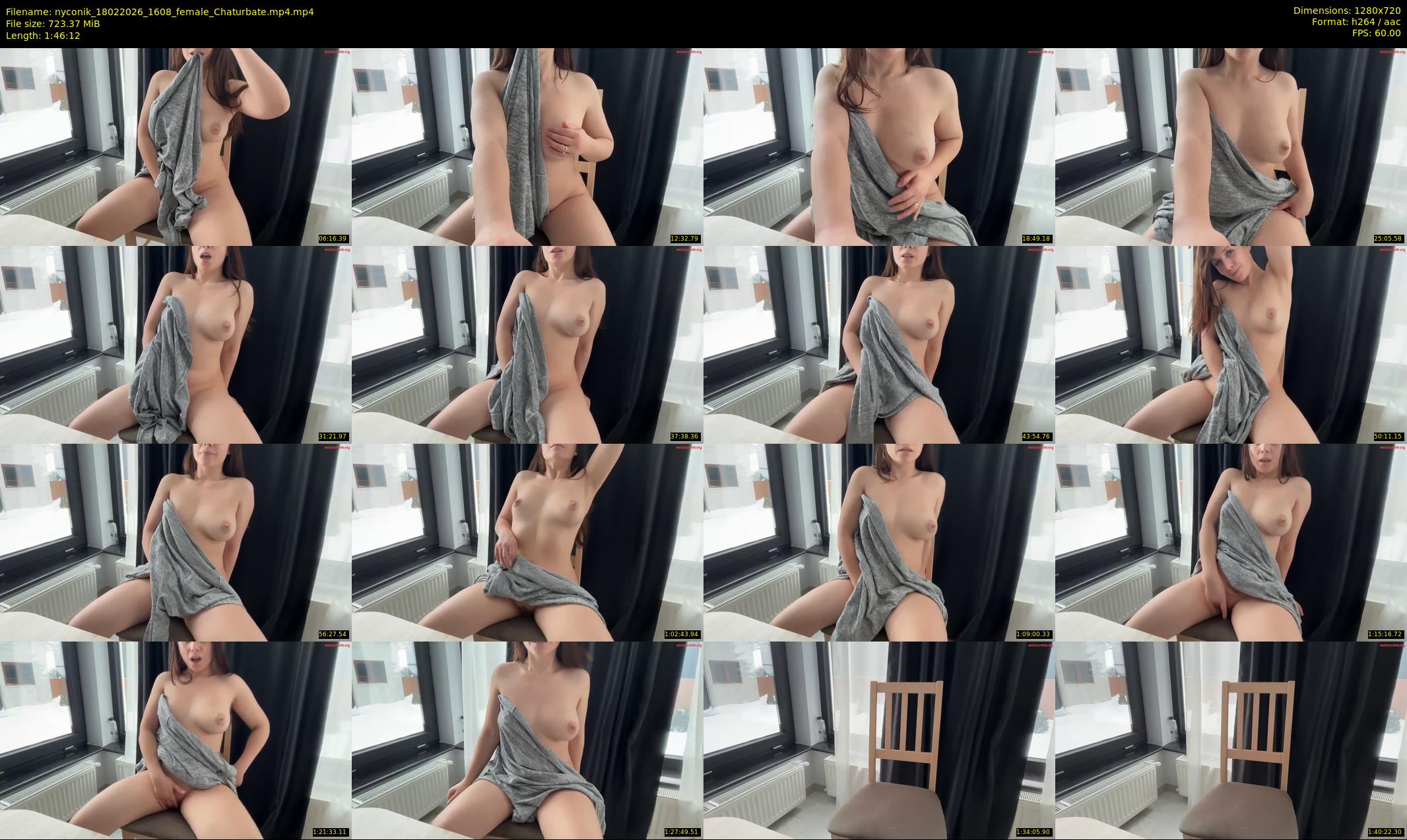 nyconik — 107 minute Chaturbate female cam show recording, 720p, Feb 18, 2026