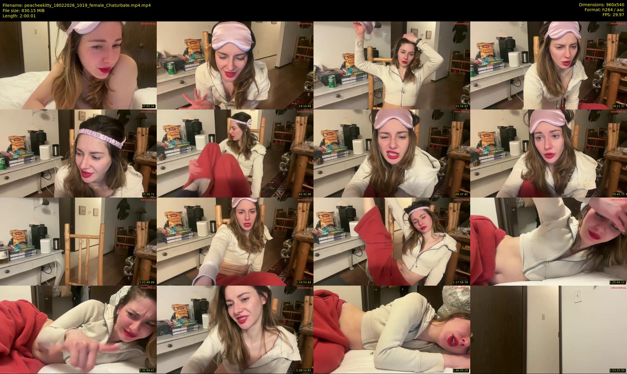 peacheekitty — 121 minute Chaturbate female cam show recording, 480p, Feb 18, 2026