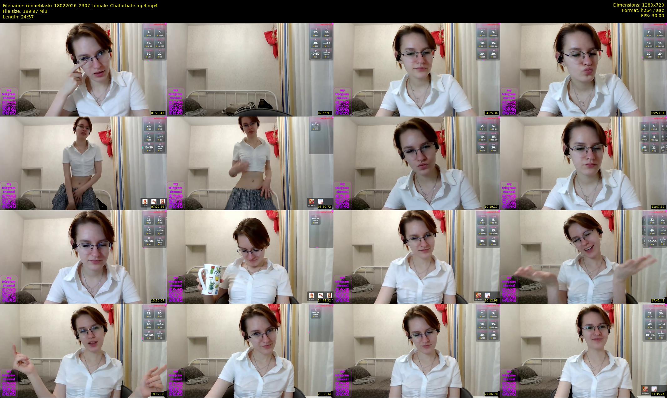 renaeblaski — 25 minute Chaturbate female cam show recording, 720p, Feb 18, 2026