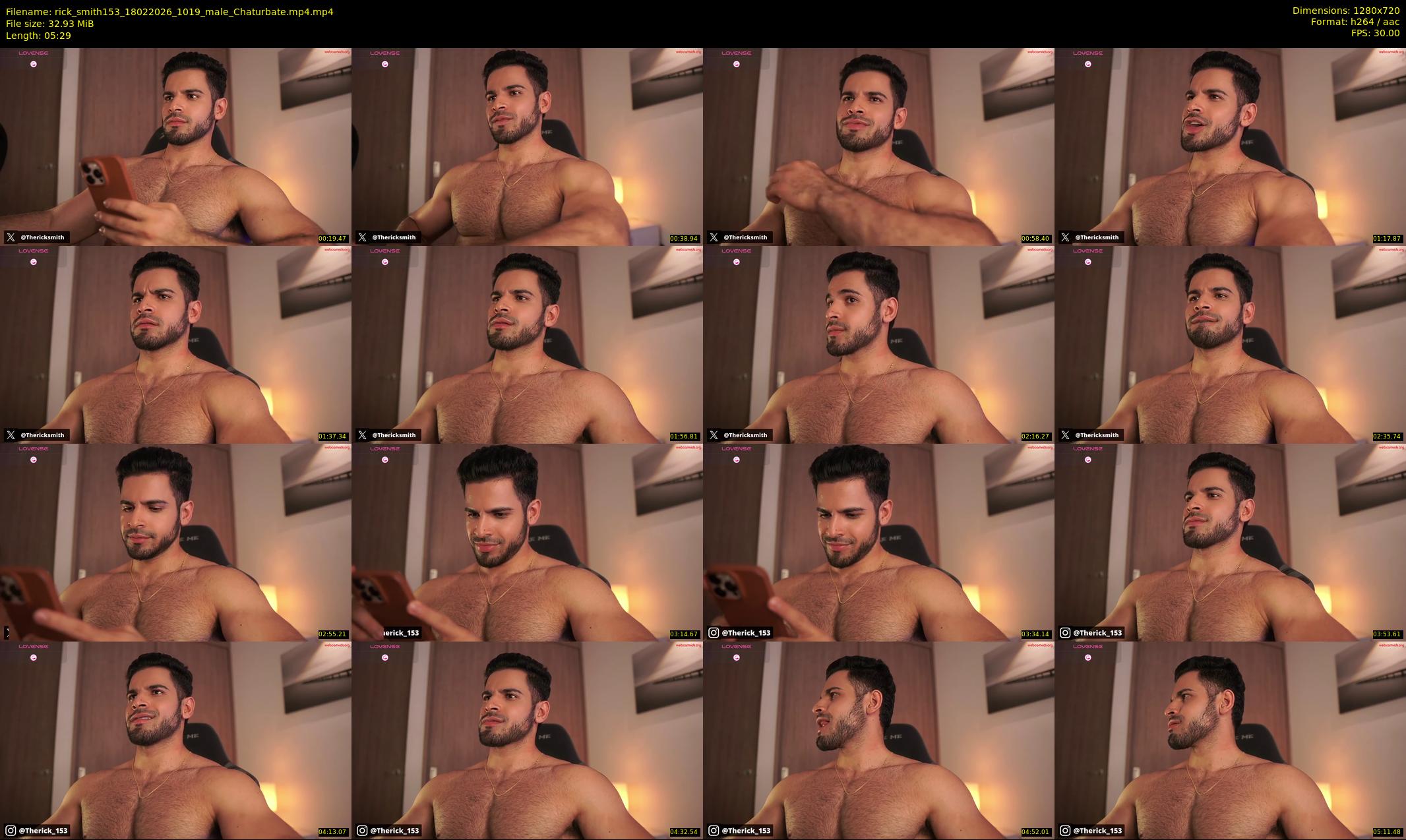 rick_smith153 — 6 minute Chaturbate male cam show recording, 720p, Feb 18, 2026