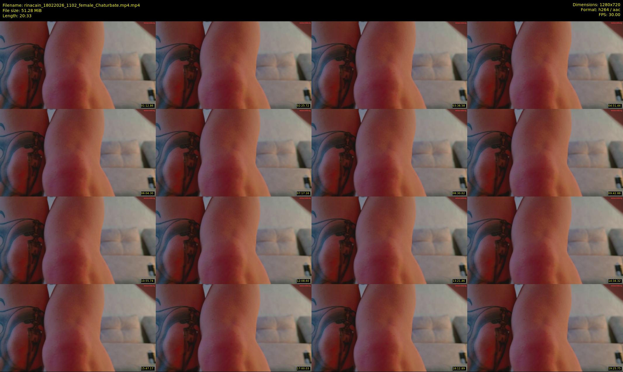 rinacain — 21 minute Chaturbate female cam show recording, 720p, Feb 18, 2026