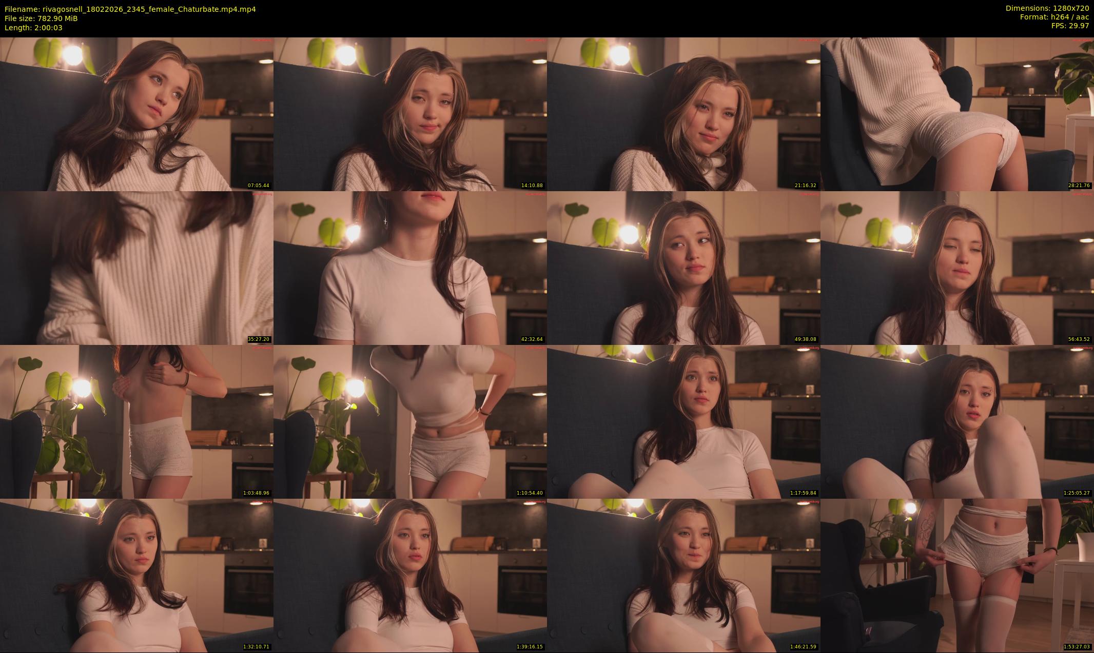 rivagosnell — 121 minute Chaturbate female cam show recording, 720p, Feb 18, 2026