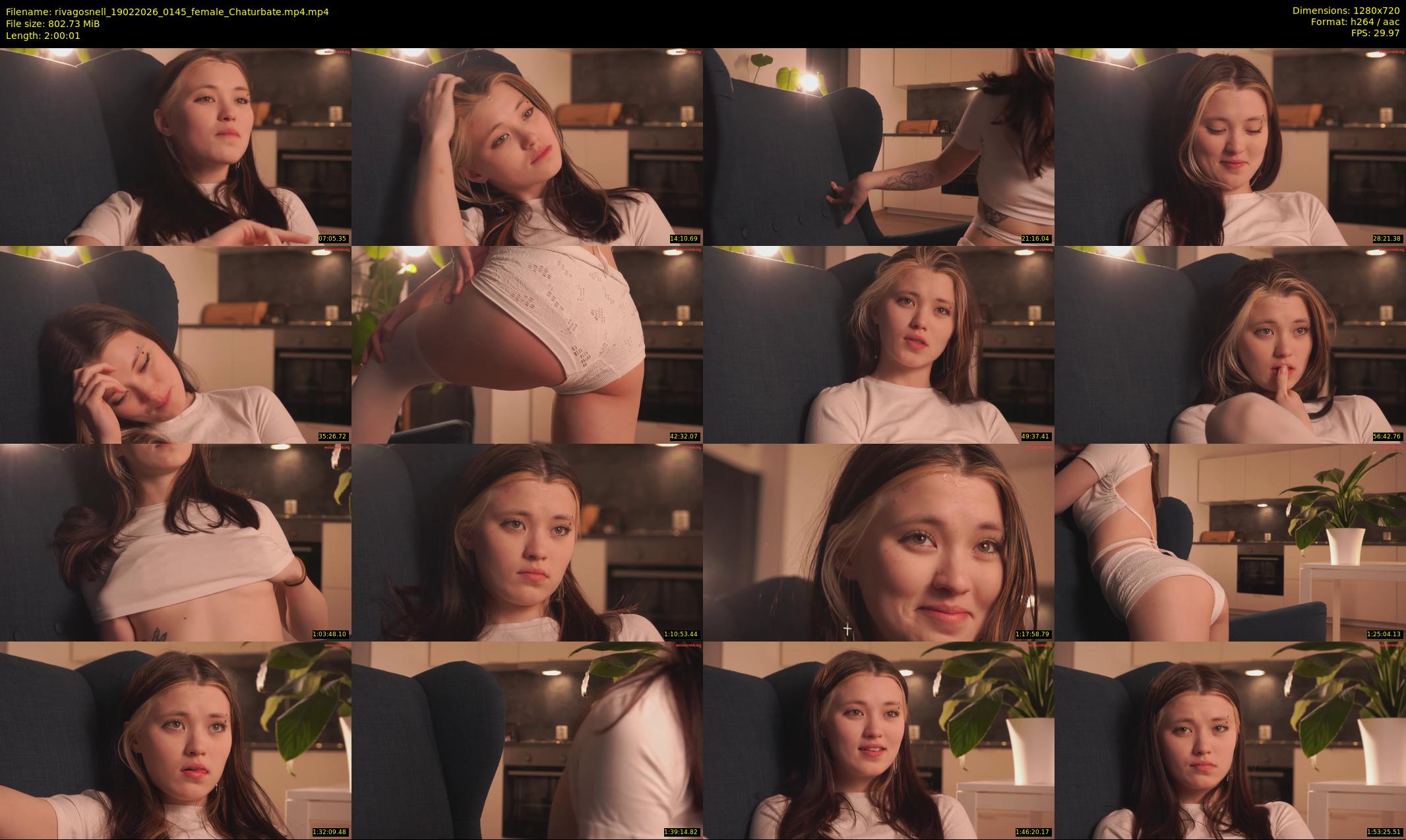 rivagosnell — 121 minute Chaturbate female cam show recording, 720p, Feb 19, 2026