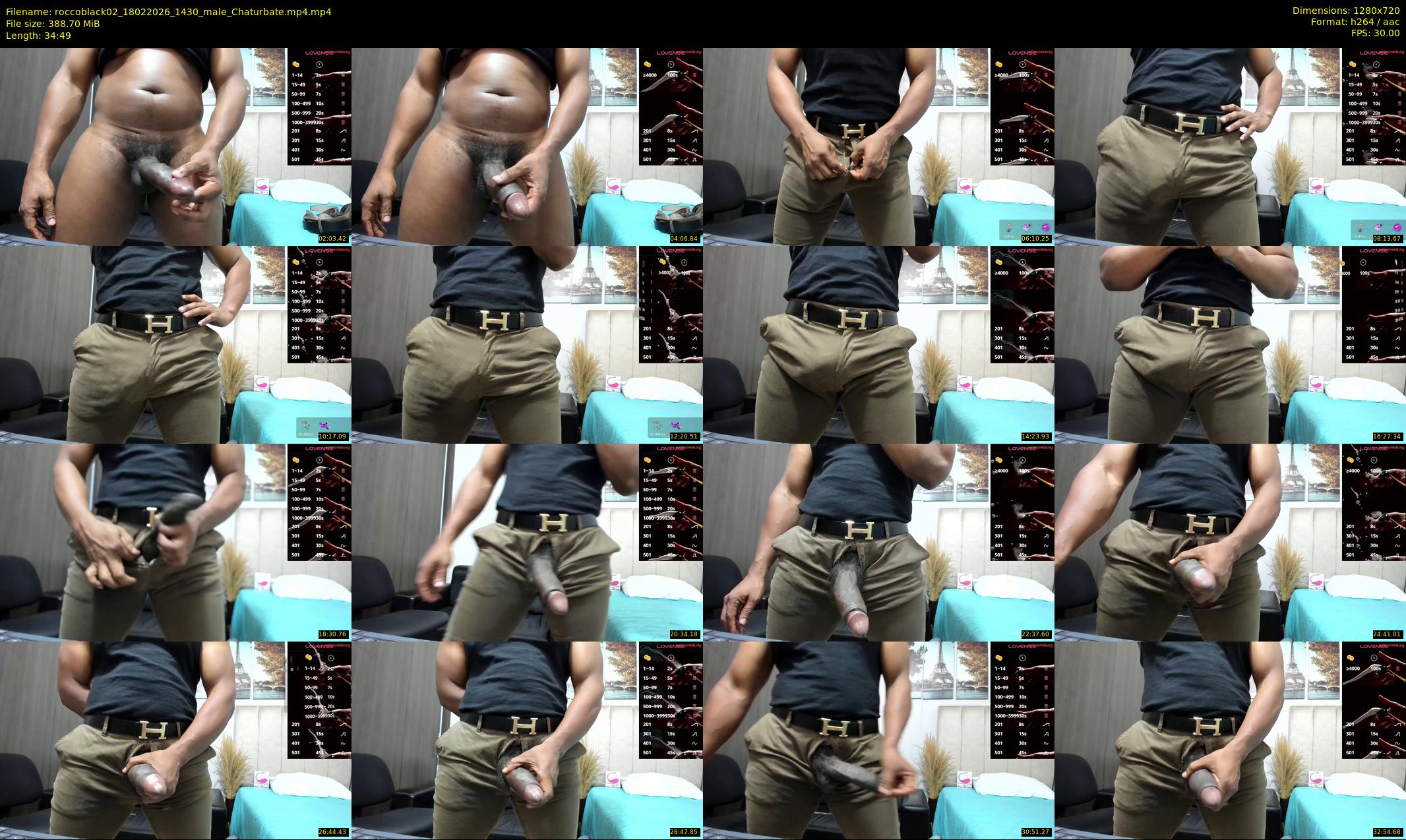 roccoblack02 — 35 minute Chaturbate male cam show recording, 720p, Feb 18, 2026