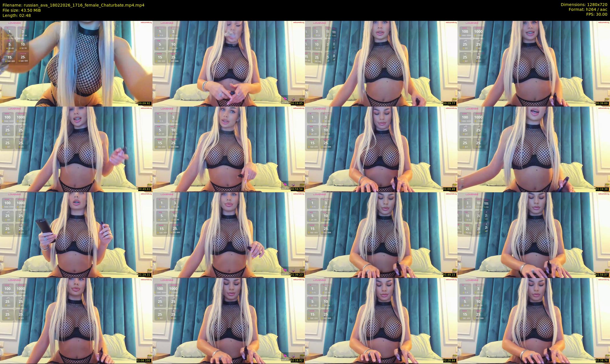 russian_ava — 3 minute Chaturbate female cam show recording, 720p, Feb 18, 2026