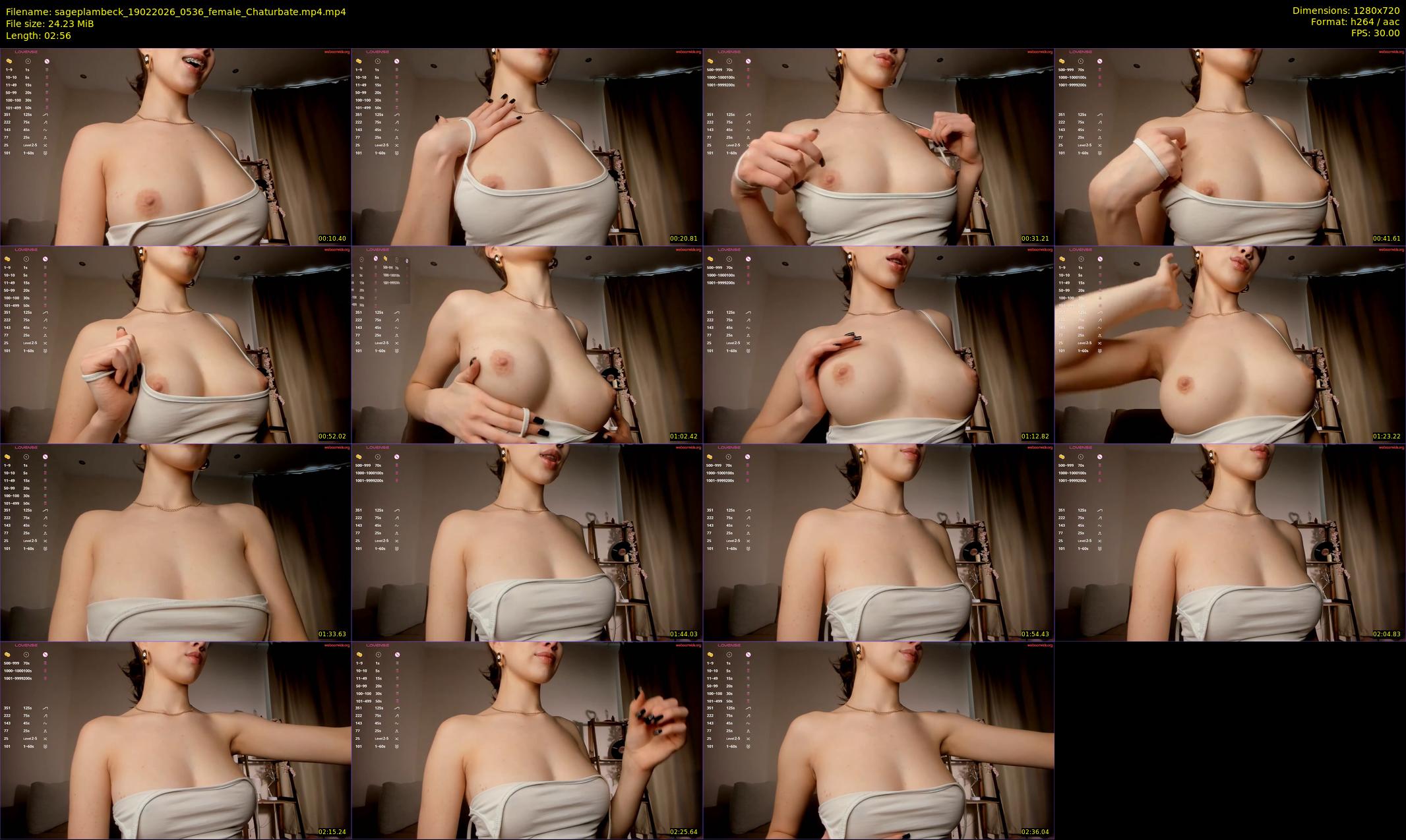 sageplambeck — 3 minute Chaturbate female cam show recording, 720p, Feb 19, 2026