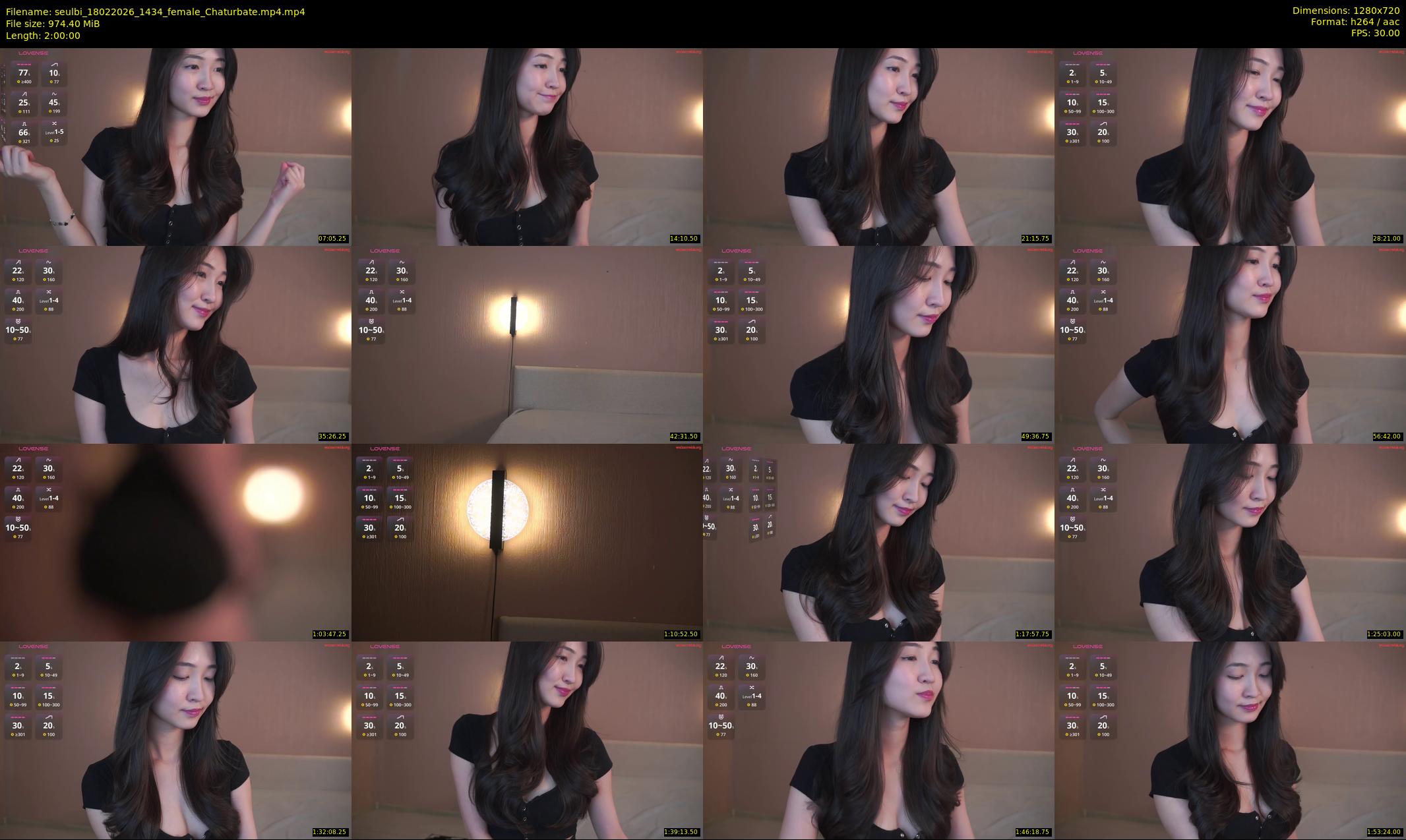 seulbi — 120 minute Chaturbate female cam show recording, 720p, Feb 18, 2026
