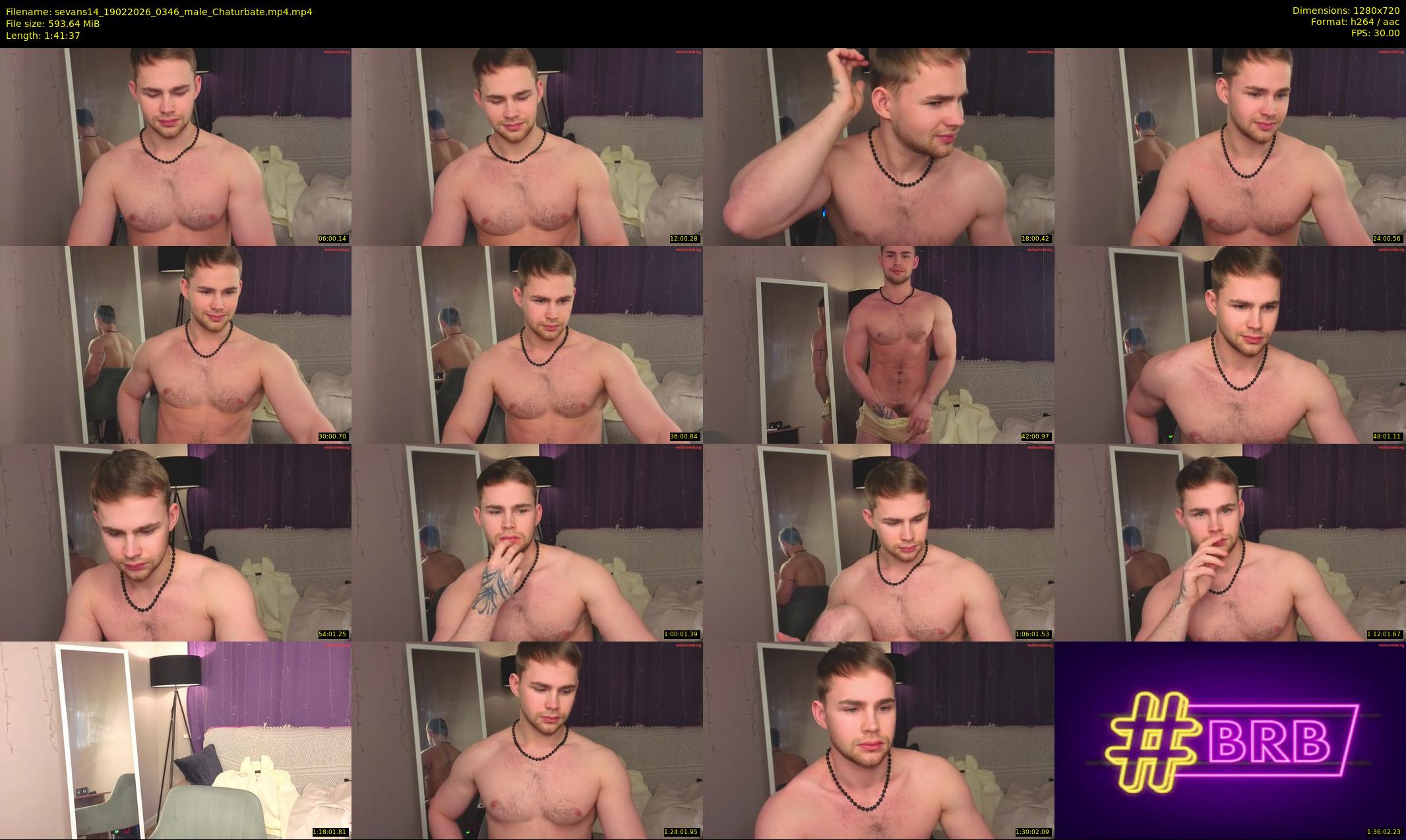 sevans14 — 102 minute Chaturbate male cam show recording, 720p, Feb 19, 2026