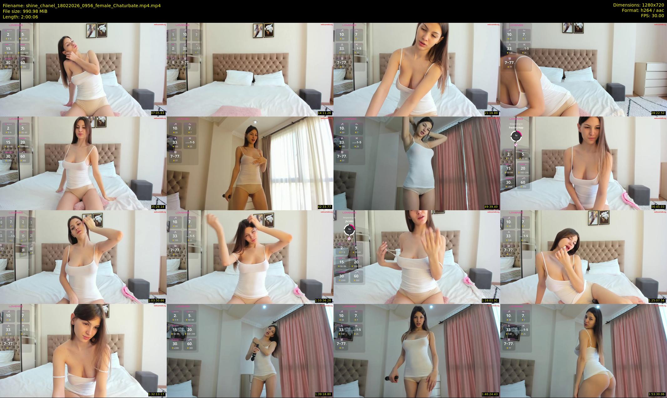 shine_chanel — 121 minute Chaturbate female cam show recording, 720p, Feb 18, 2026