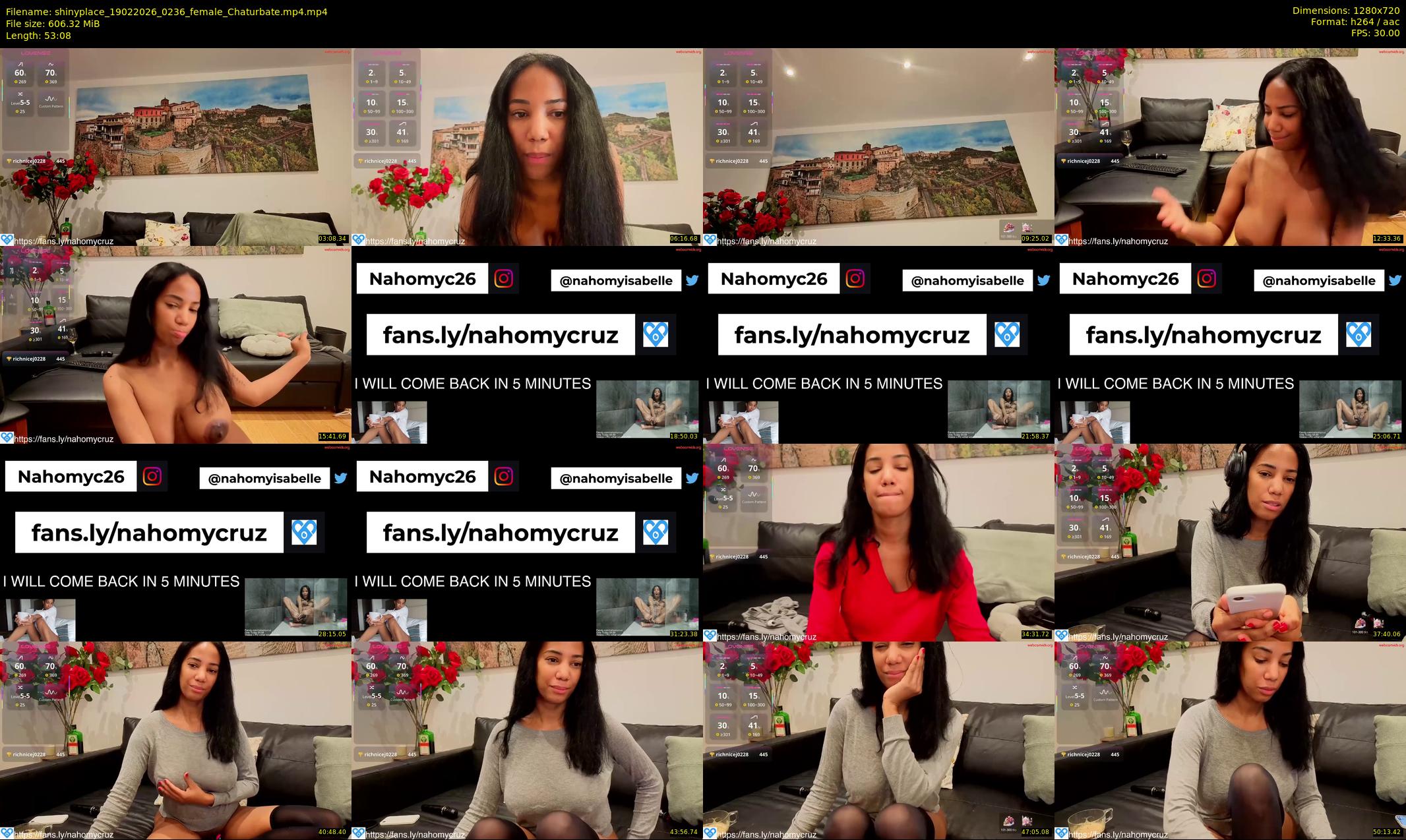 shinyplace — 54 minute Chaturbate couple cam show recording, 720p, Feb 19, 2026