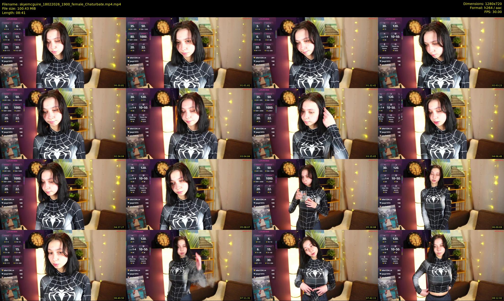 skyemcguire — 9 minute Chaturbate female cam show recording, 720p, Feb 18, 2026