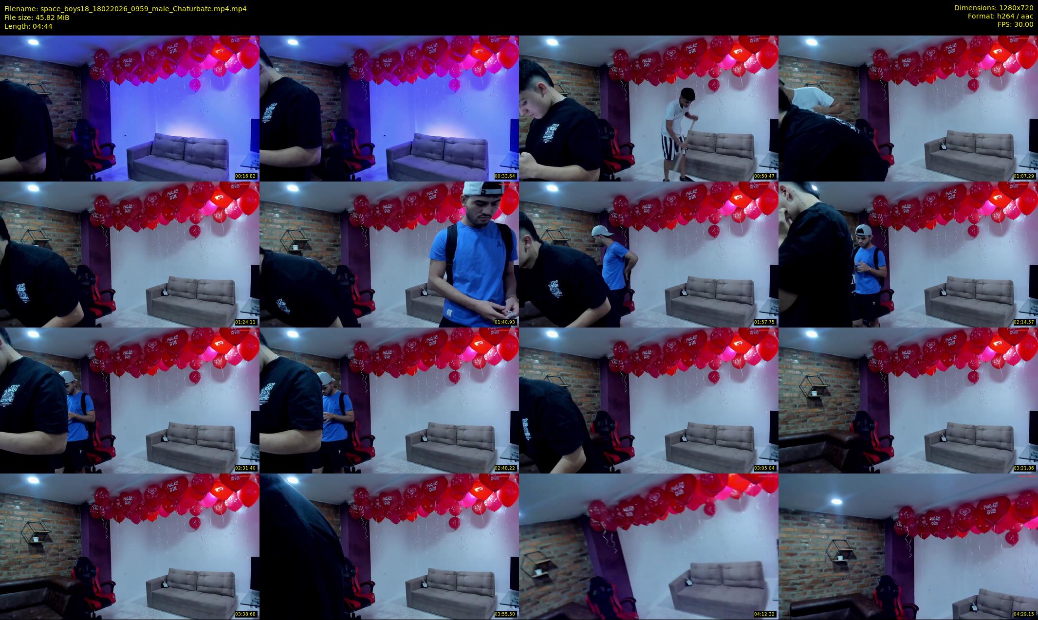 space_boys18 — 5 minute Chaturbate male cam show recording, 720p, Feb 18, 2026