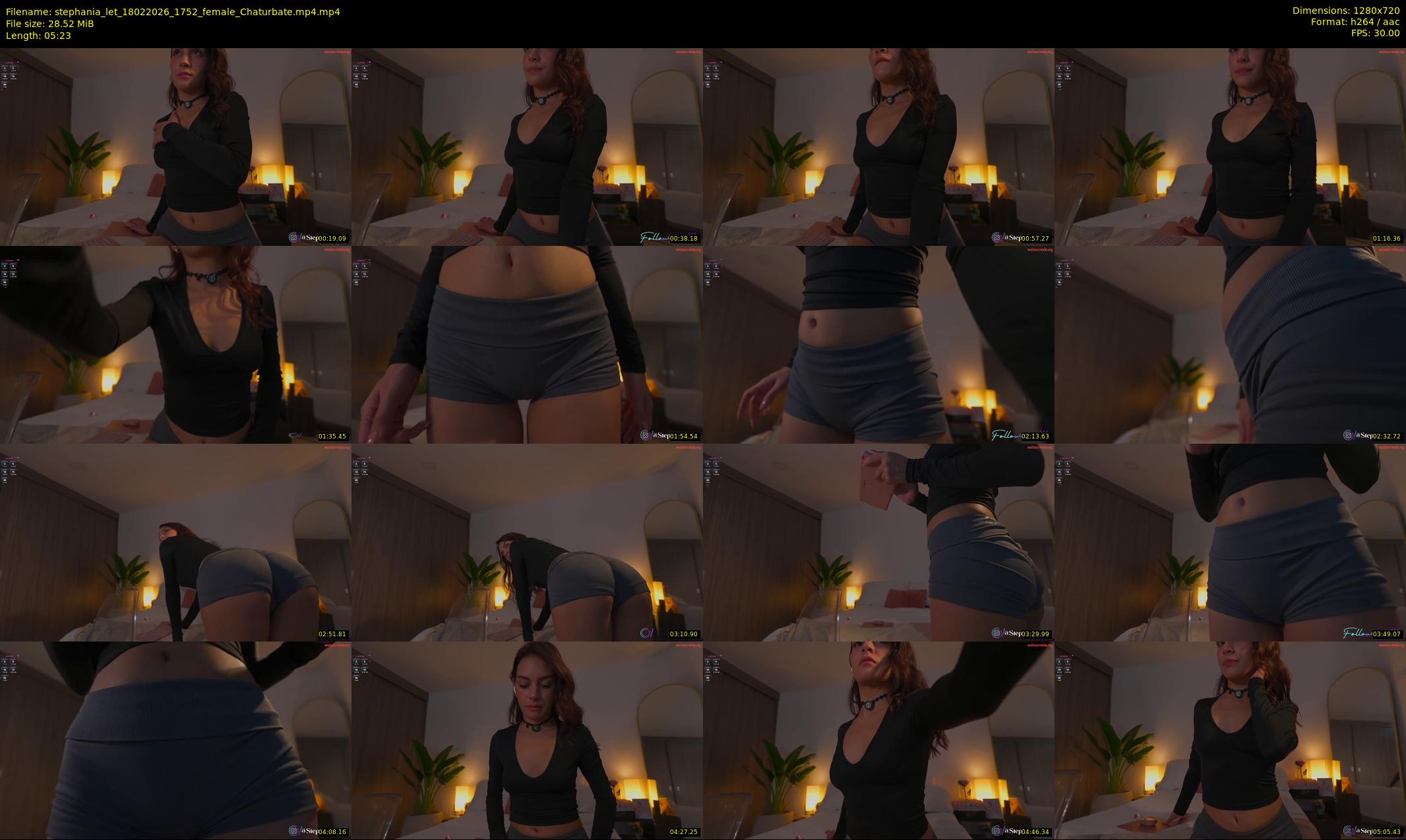stephania_let — 6 minute Chaturbate female cam show recording, 720p, Feb 18, 2026
