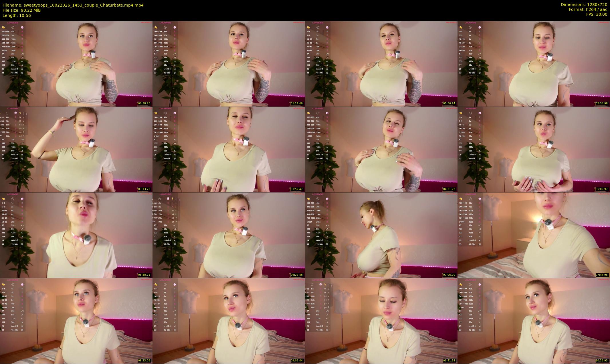 sweetyoops — 11 minute Chaturbate female cam show recording, 720p, Feb 18, 2026