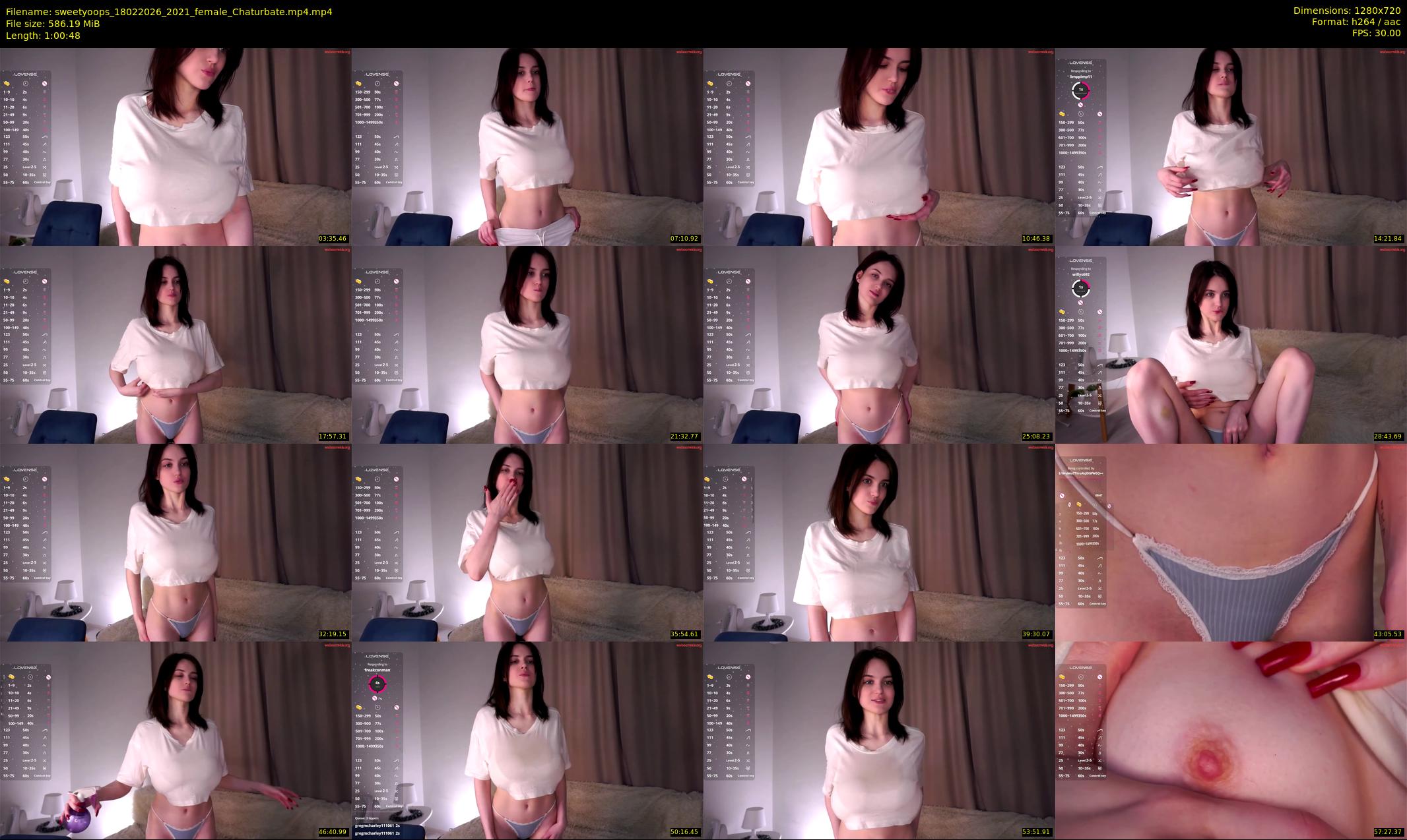 sweetyoops — 61 minute Chaturbate female cam show recording, 720p, Feb 18, 2026