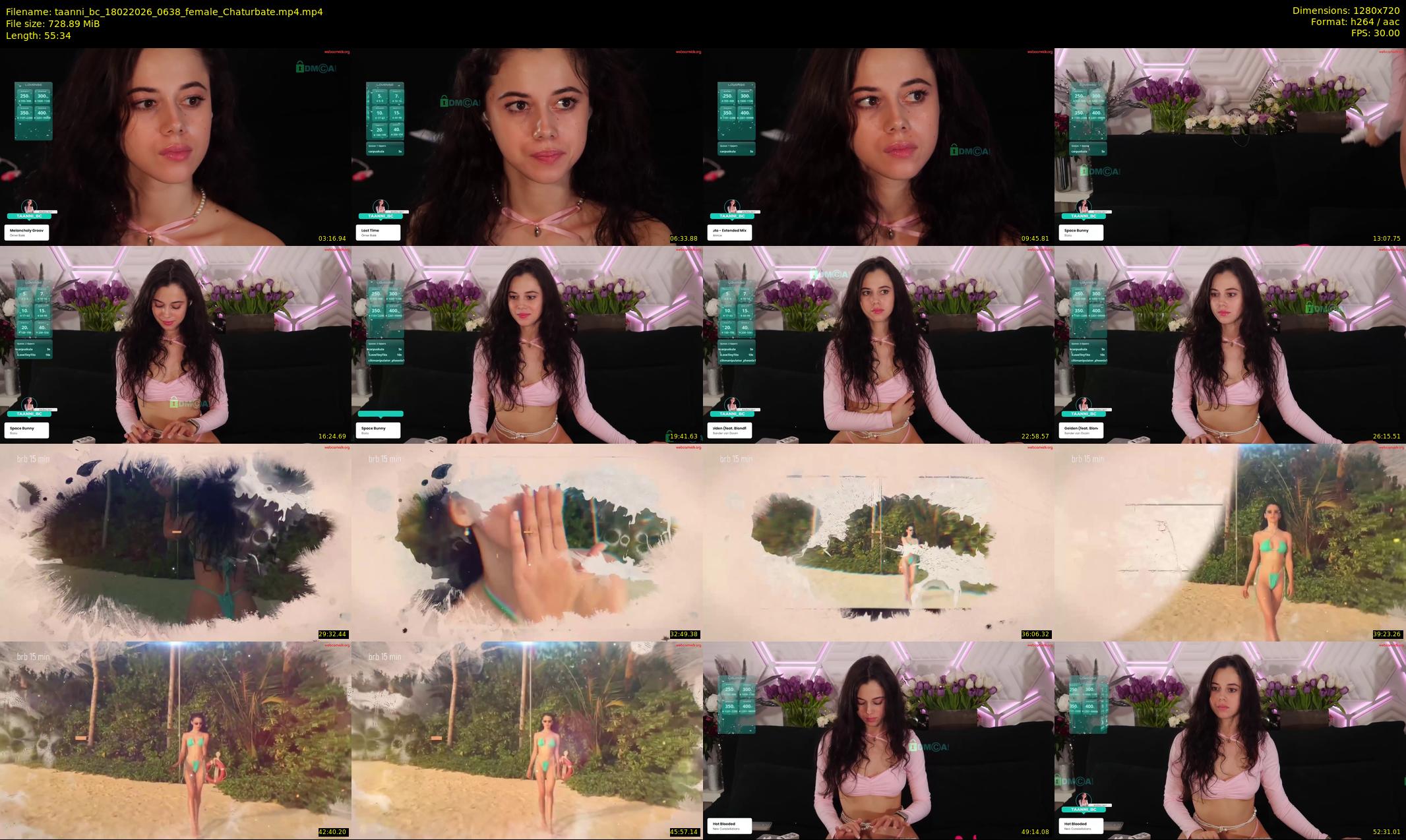 taanni_bc — 56 minute Chaturbate female cam show recording, 720p, Feb 18, 2026