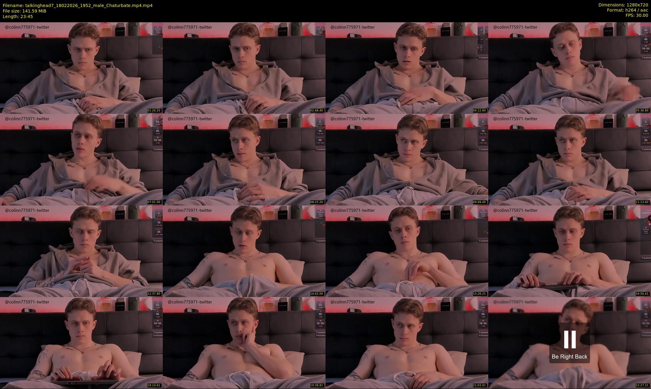 talkinghead7 — 24 minute Chaturbate male cam show recording, 720p, Feb 18, 2026