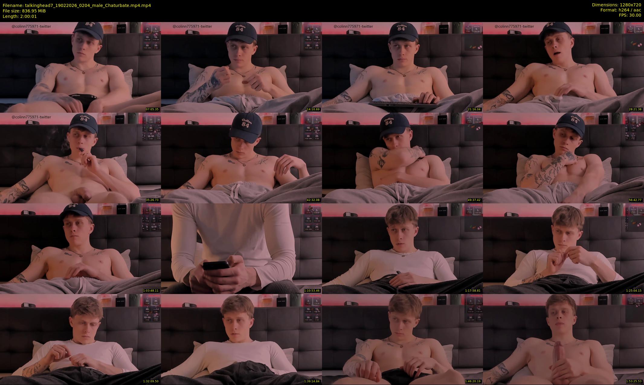 talkinghead7 — 121 minute Chaturbate male cam show recording, 720p, Feb 19, 2026