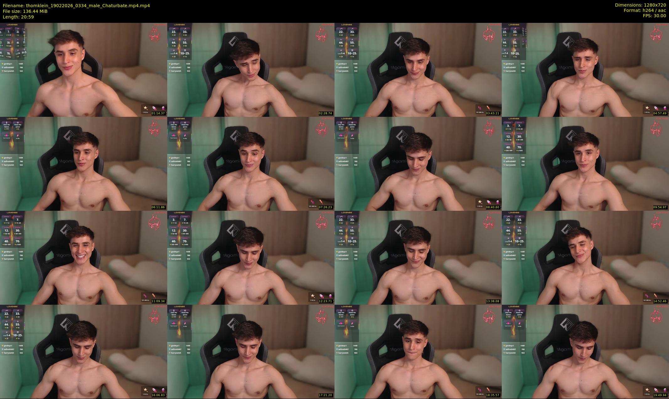 thomklein — 21 minute Chaturbate male cam show recording, 720p, Feb 19, 2026