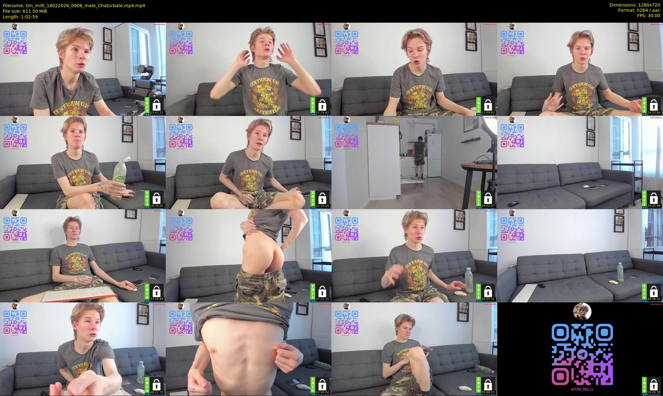 tim_milll — 63 minute Chaturbate male cam show recording, 720p, Feb 18, 2026