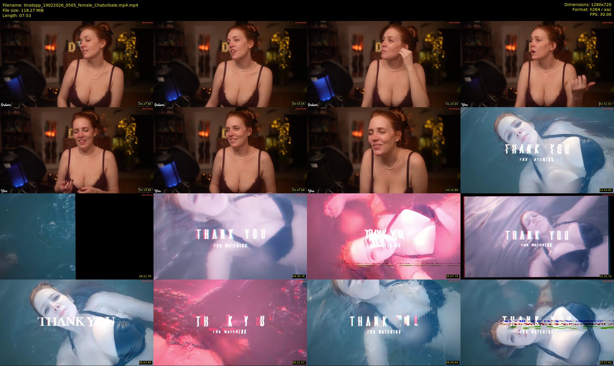 tinatopp — 8 minute Chaturbate female cam show recording, 720p, Feb 19, 2026