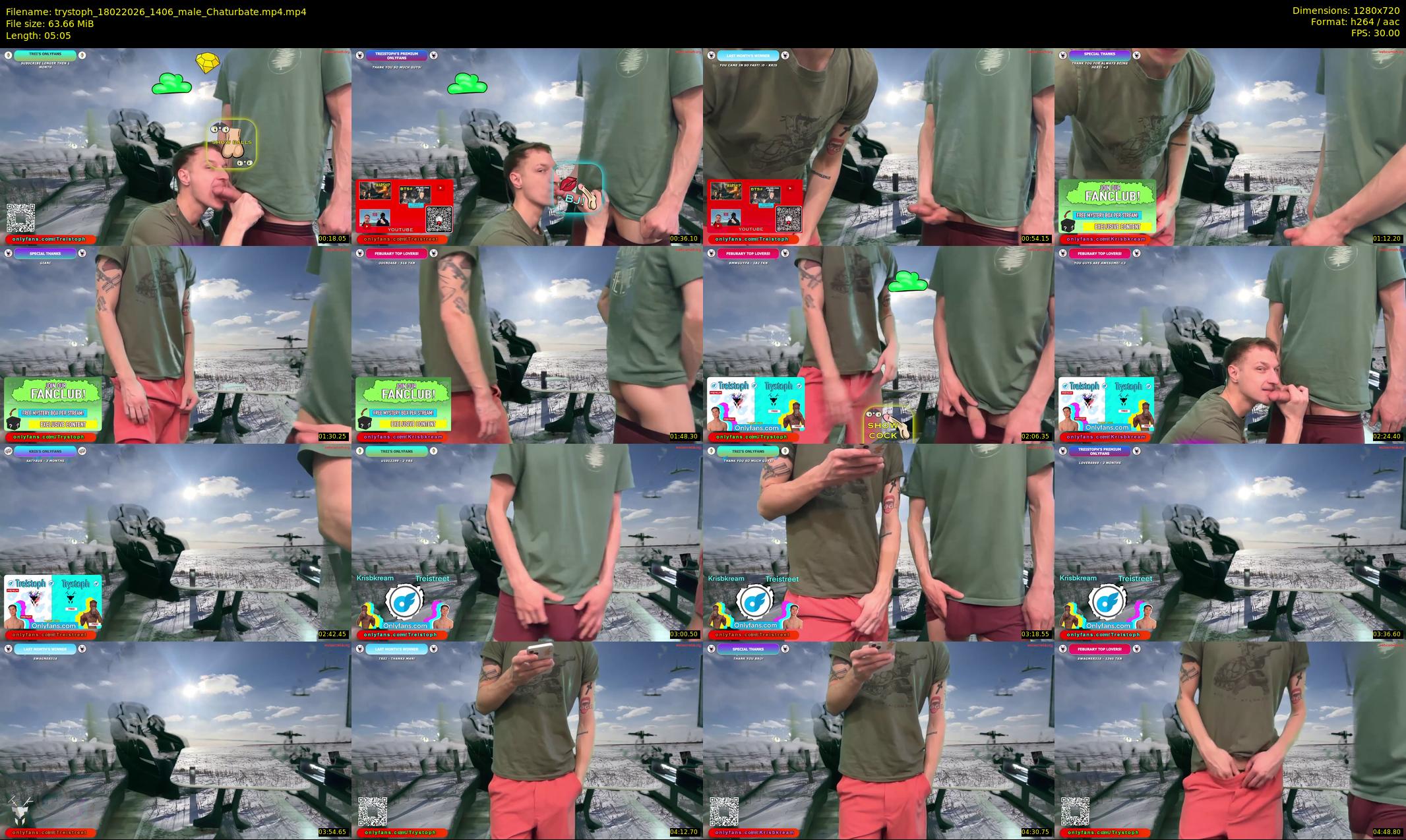 trystoph — 6 minute Chaturbate male cam show recording, 720p, Feb 18, 2026