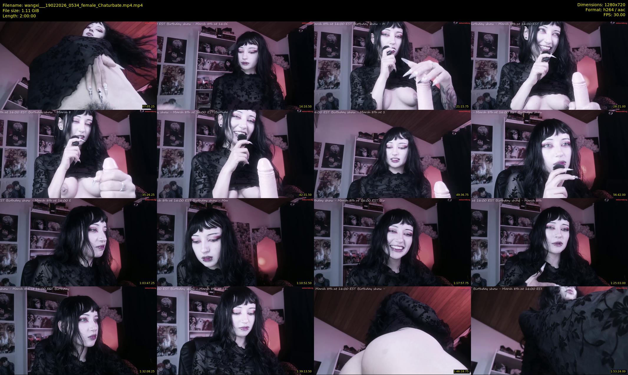 wangxi__ — 120 minute Chaturbate female cam show recording, 720p, Feb 19, 2026