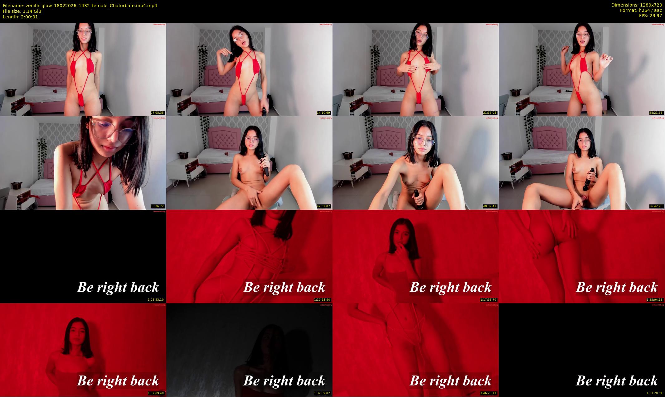 zenith_glow — 121 minute Chaturbate female cam show recording, 720p, Feb 18, 2026